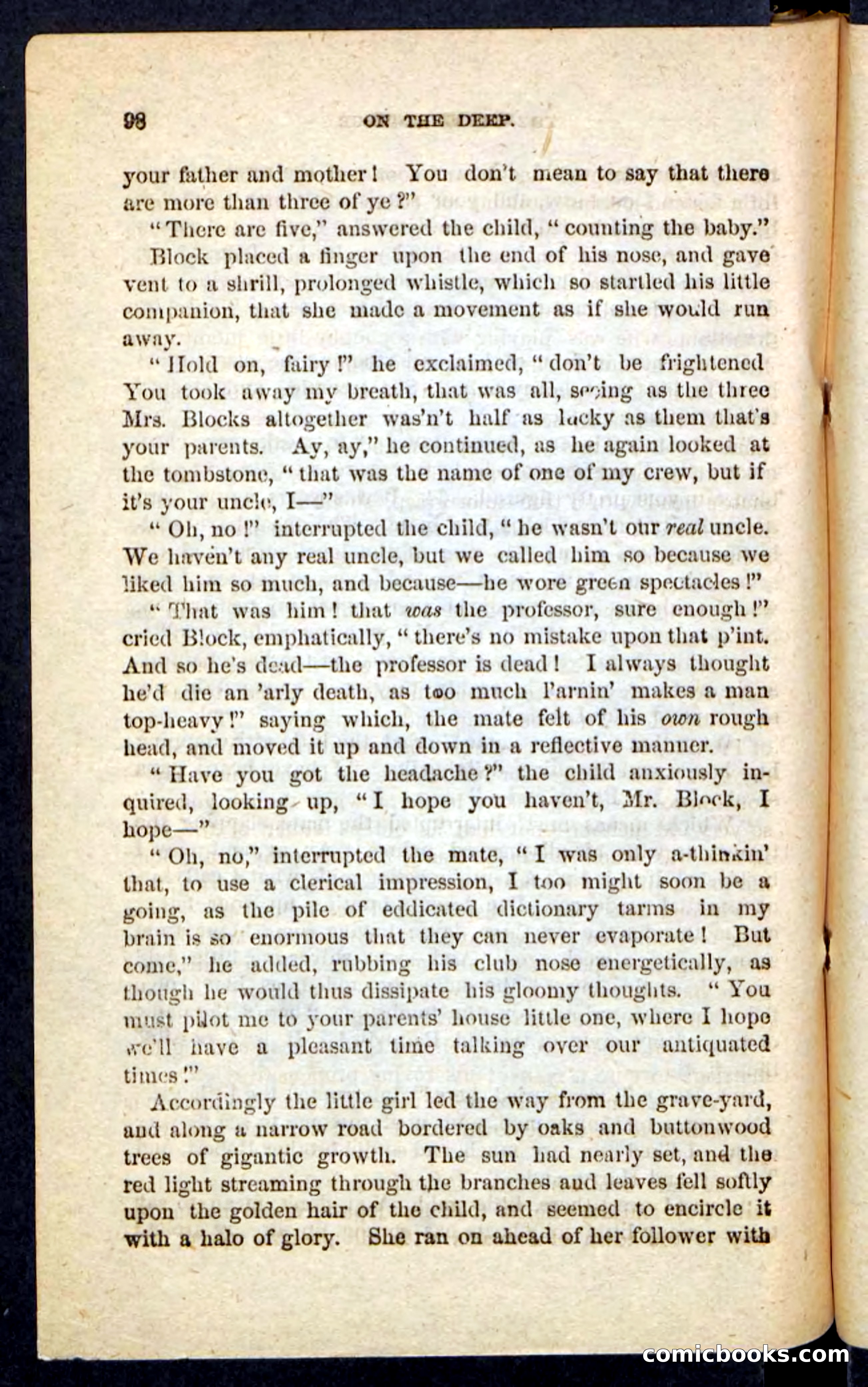 Beadle's Pocket Novels No. 226: On the Deep — page 94 of 100