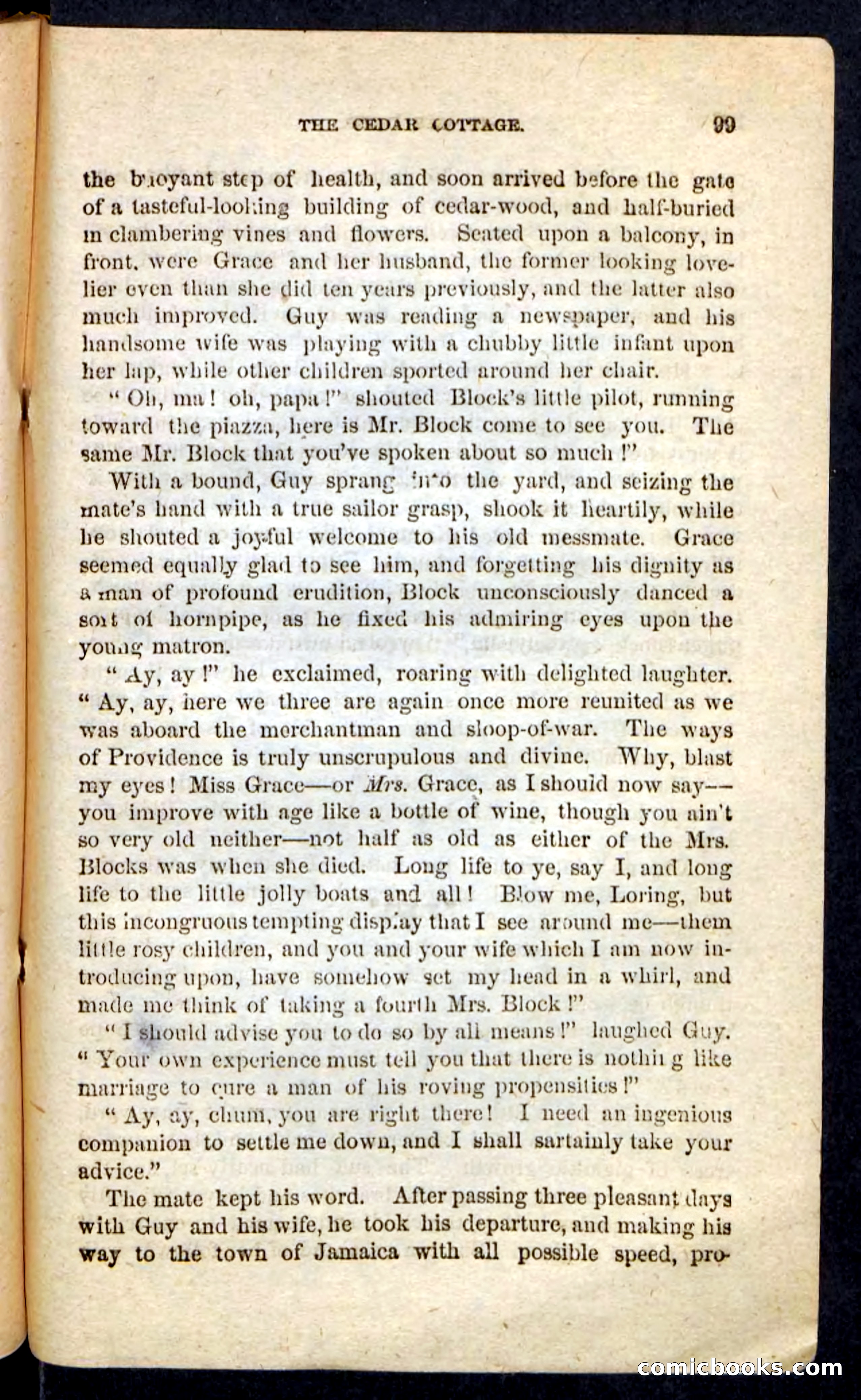 Beadle's Pocket Novels No. 226: On the Deep — page 95 of 100