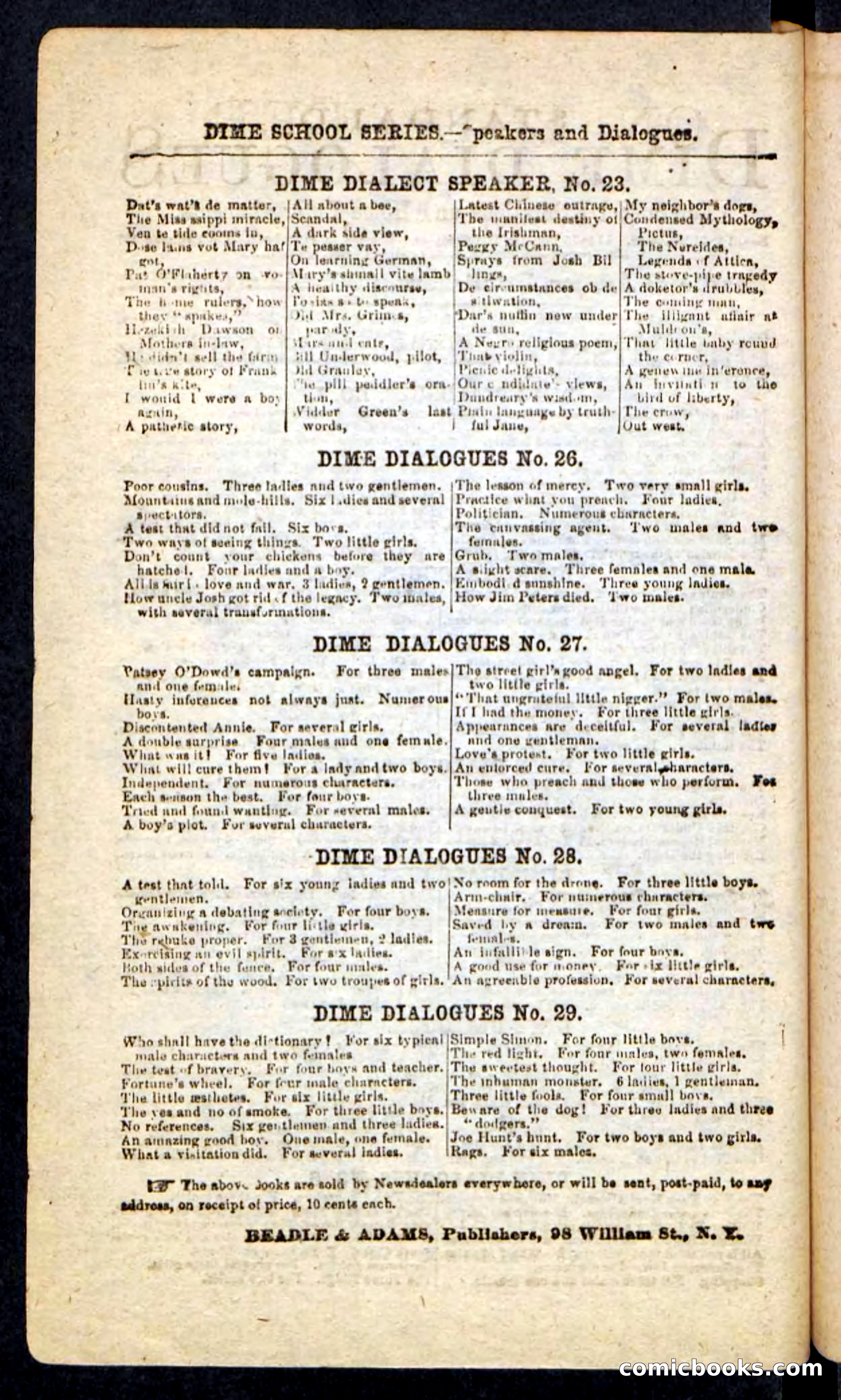 Beadle's Pocket Novels No. 226: On the Deep — page 98 of 100
