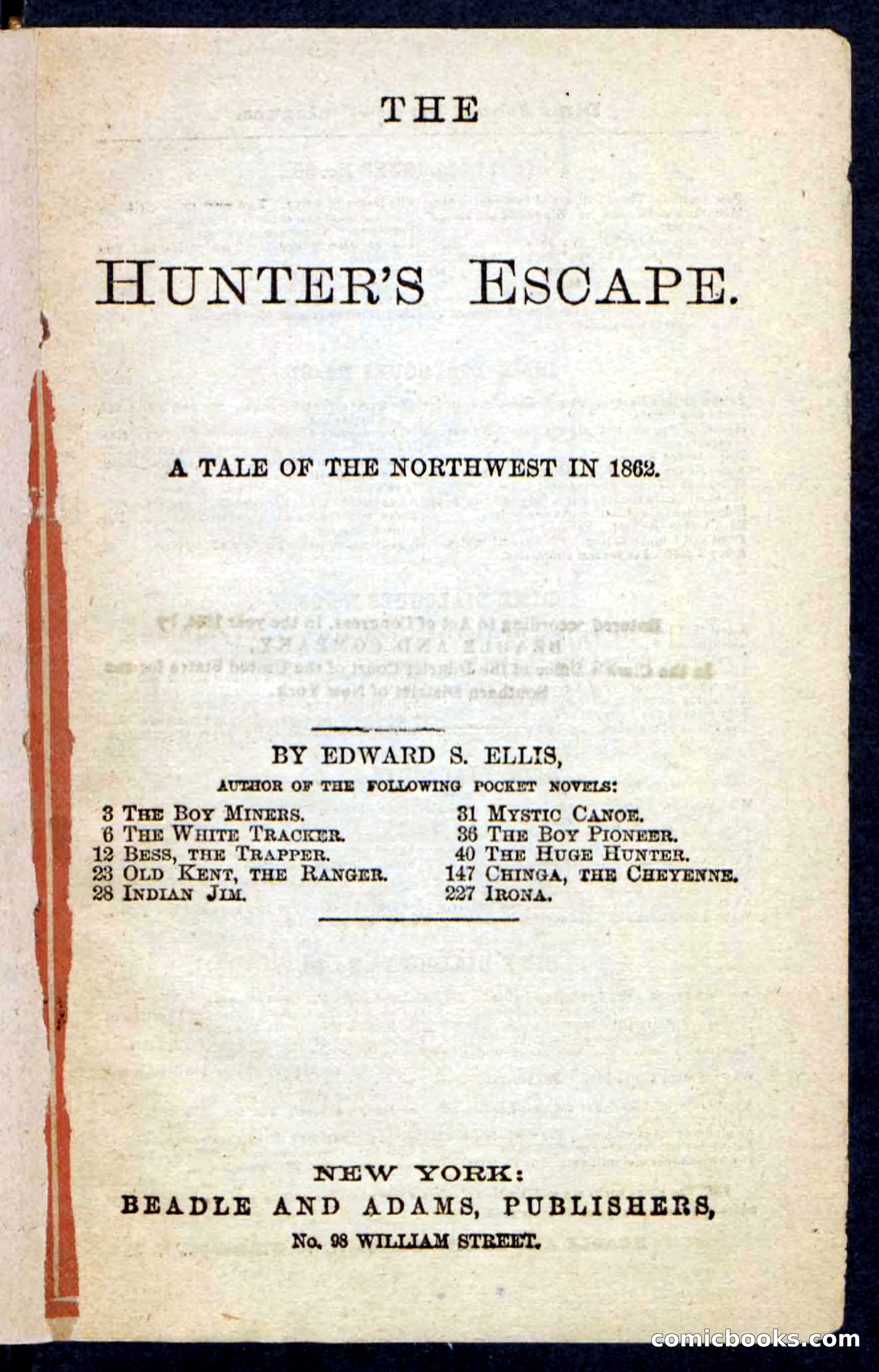 Beadle's Pocket Novels No. 229: The Hunter's Escape — page 3 of 100