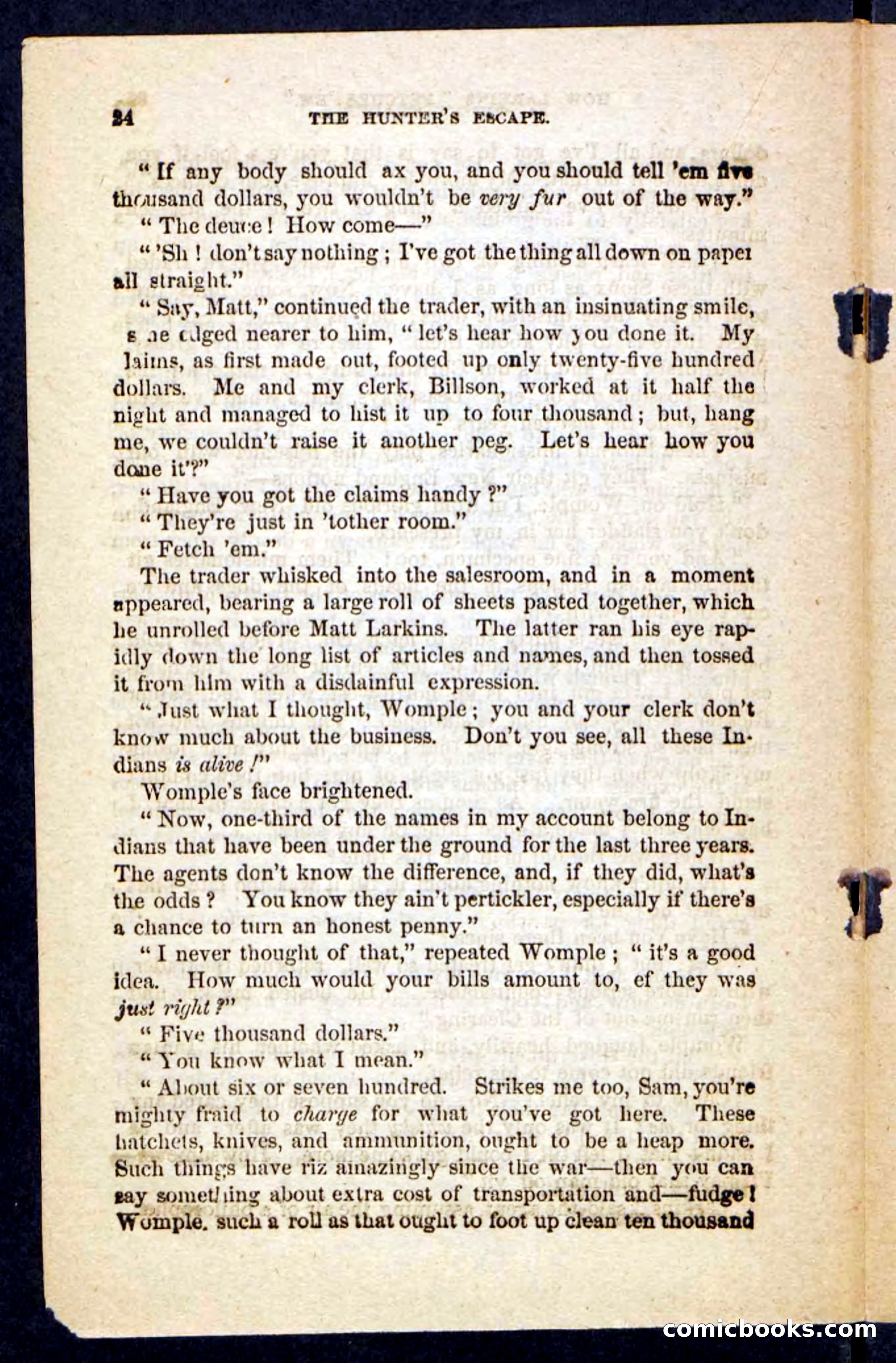 Beadle's Pocket Novels No. 229: The Hunter's Escape — page 20 of 100