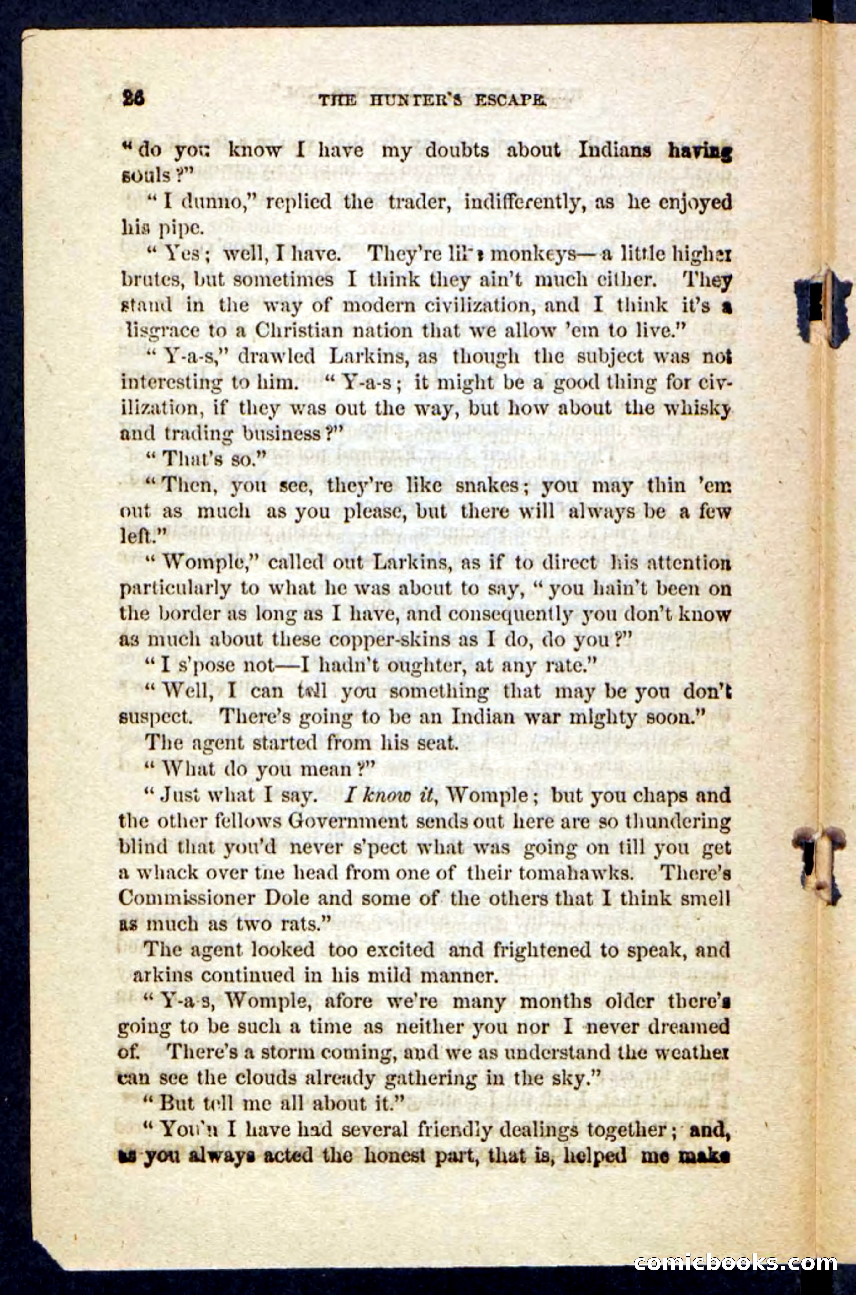 Beadle's Pocket Novels No. 229: The Hunter's Escape — page 22 of 100