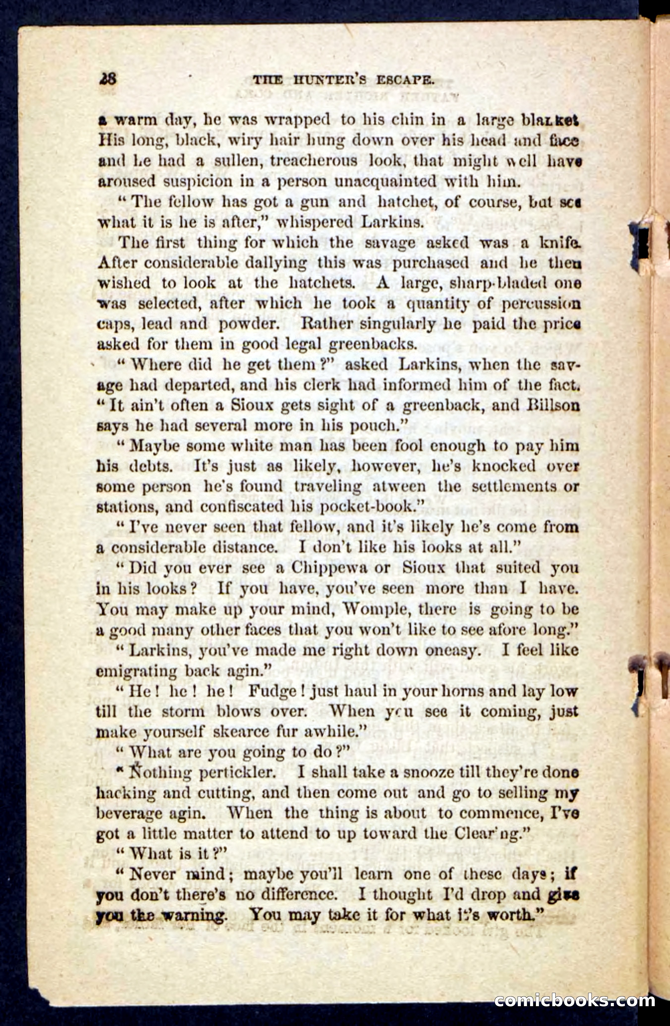 Beadle's Pocket Novels No. 229: The Hunter's Escape — page 24 of 100