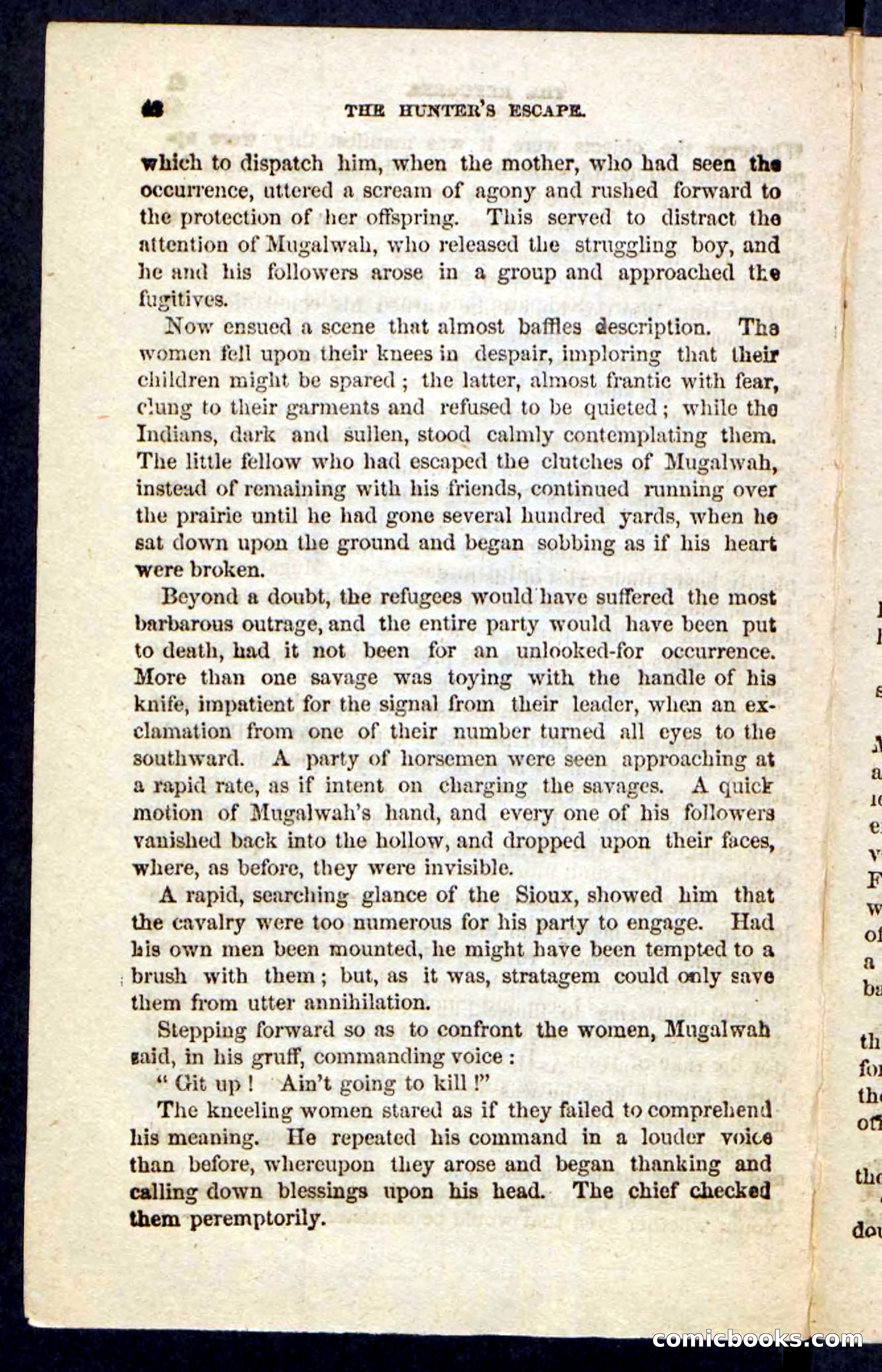 Beadle's Pocket Novels No. 229: The Hunter's Escape — page 38 of 100