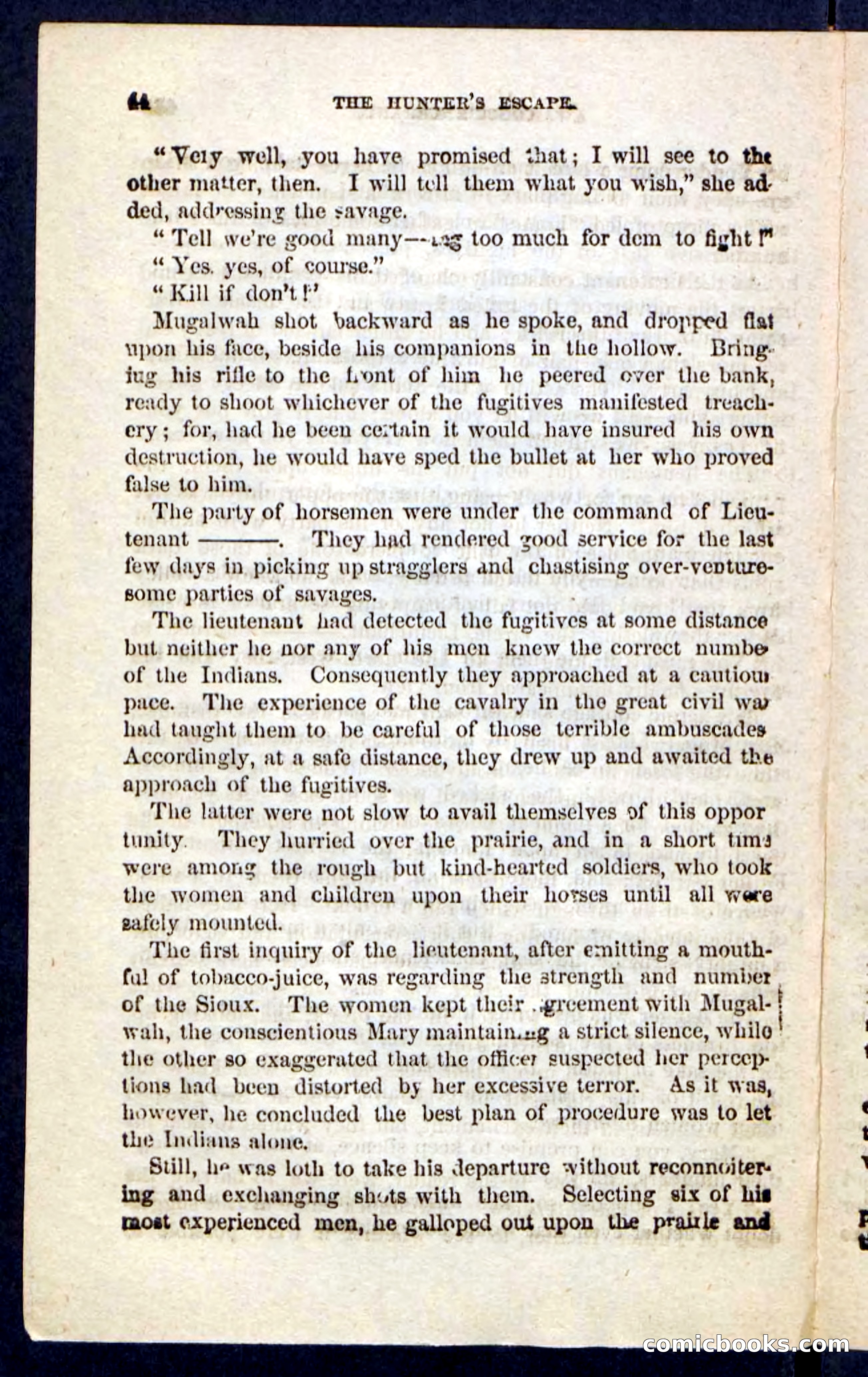 Beadle's Pocket Novels No. 229: The Hunter's Escape — page 40 of 100