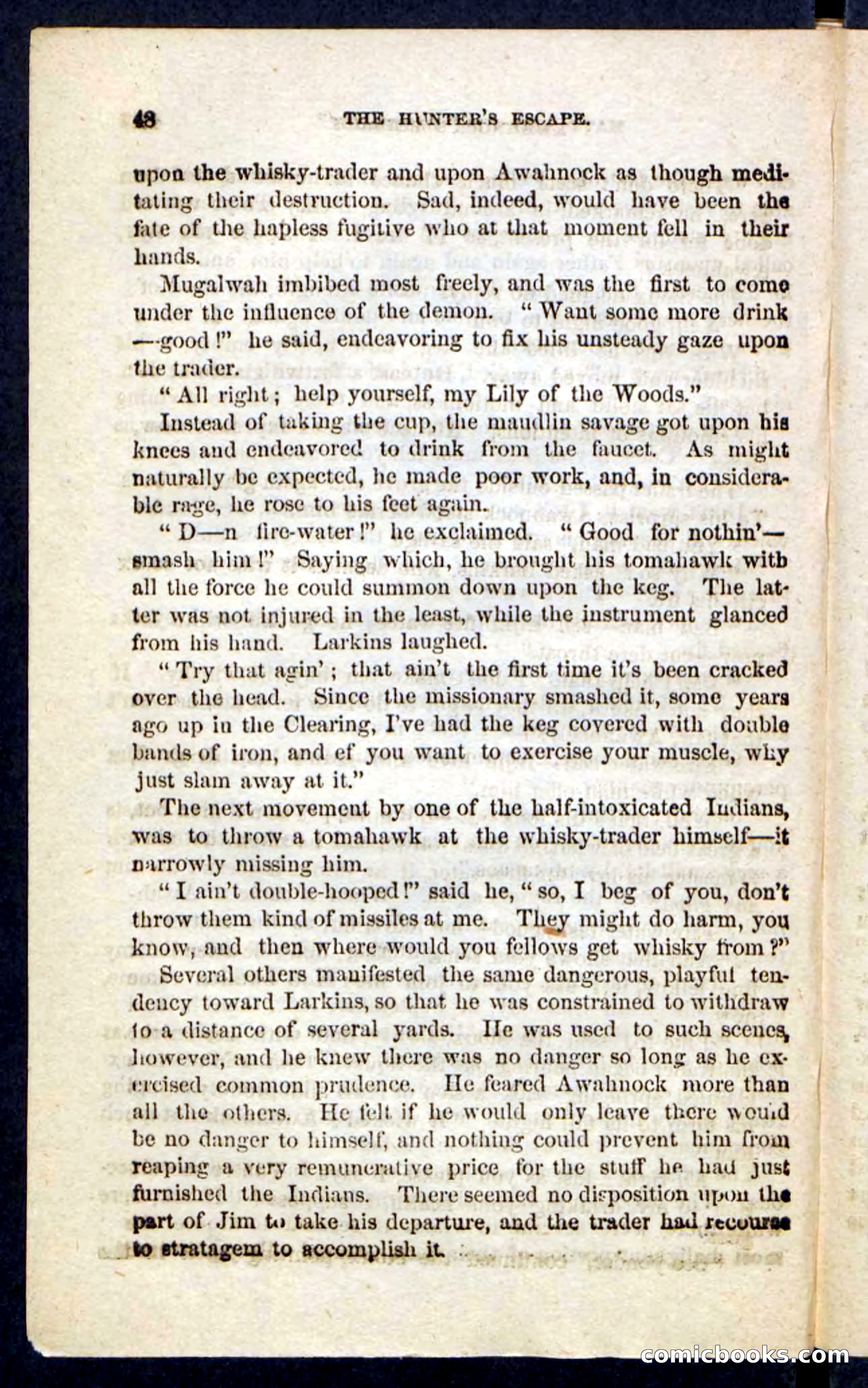 Beadle's Pocket Novels No. 229: The Hunter's Escape — page 44 of 100
