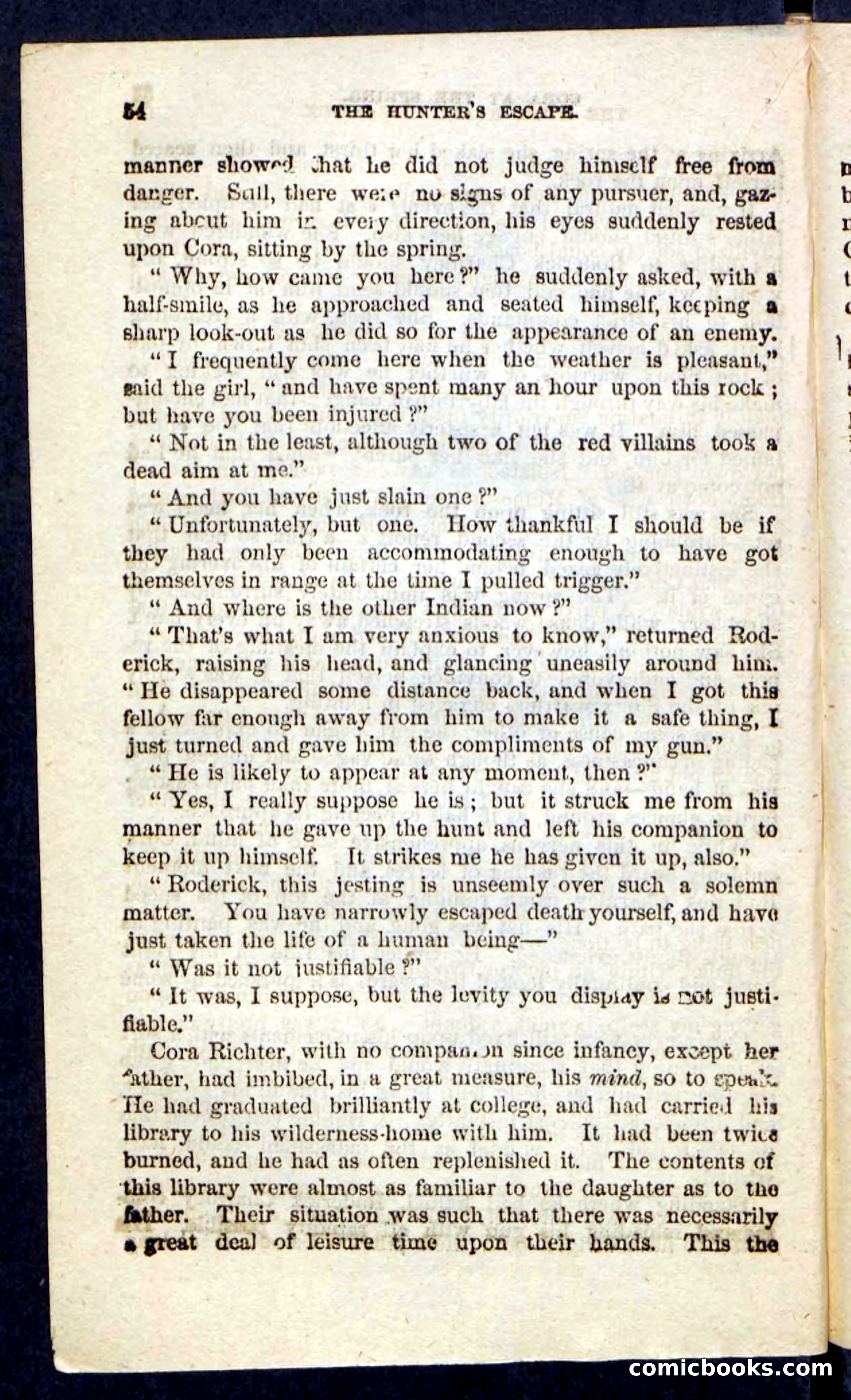 Beadle's Pocket Novels No. 229: The Hunter's Escape — page 50 of 100