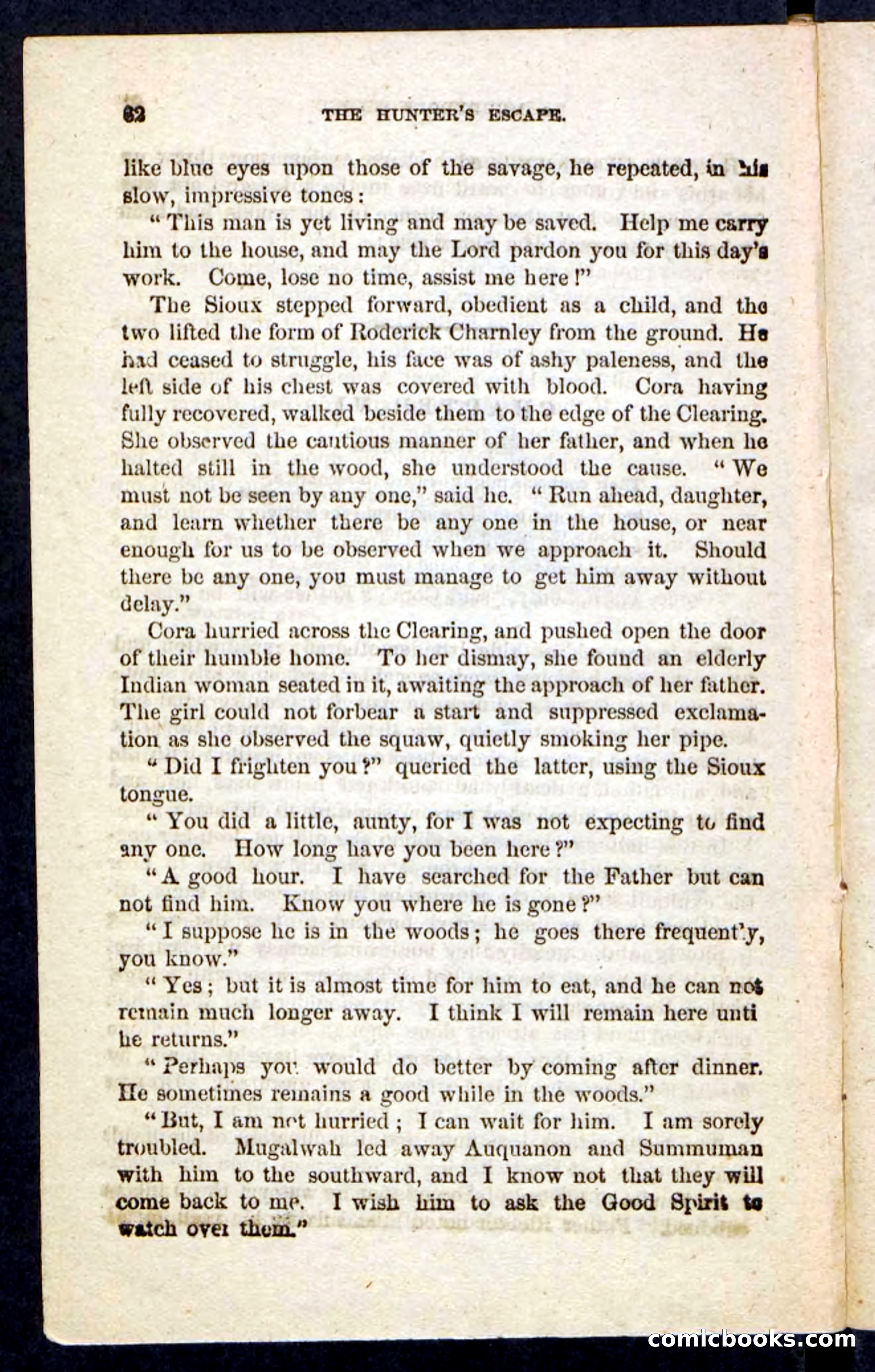 Beadle's Pocket Novels No. 229: The Hunter's Escape — page 58 of 100