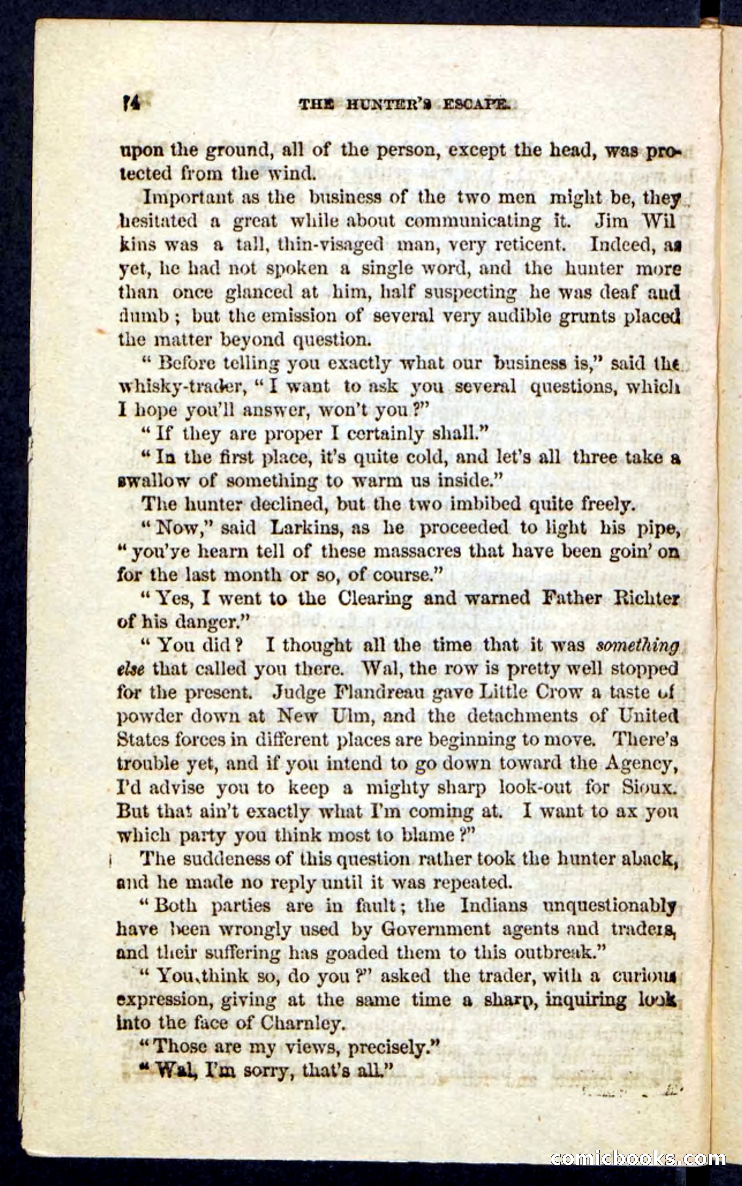 Beadle's Pocket Novels No. 229: The Hunter's Escape — page 70 of 100