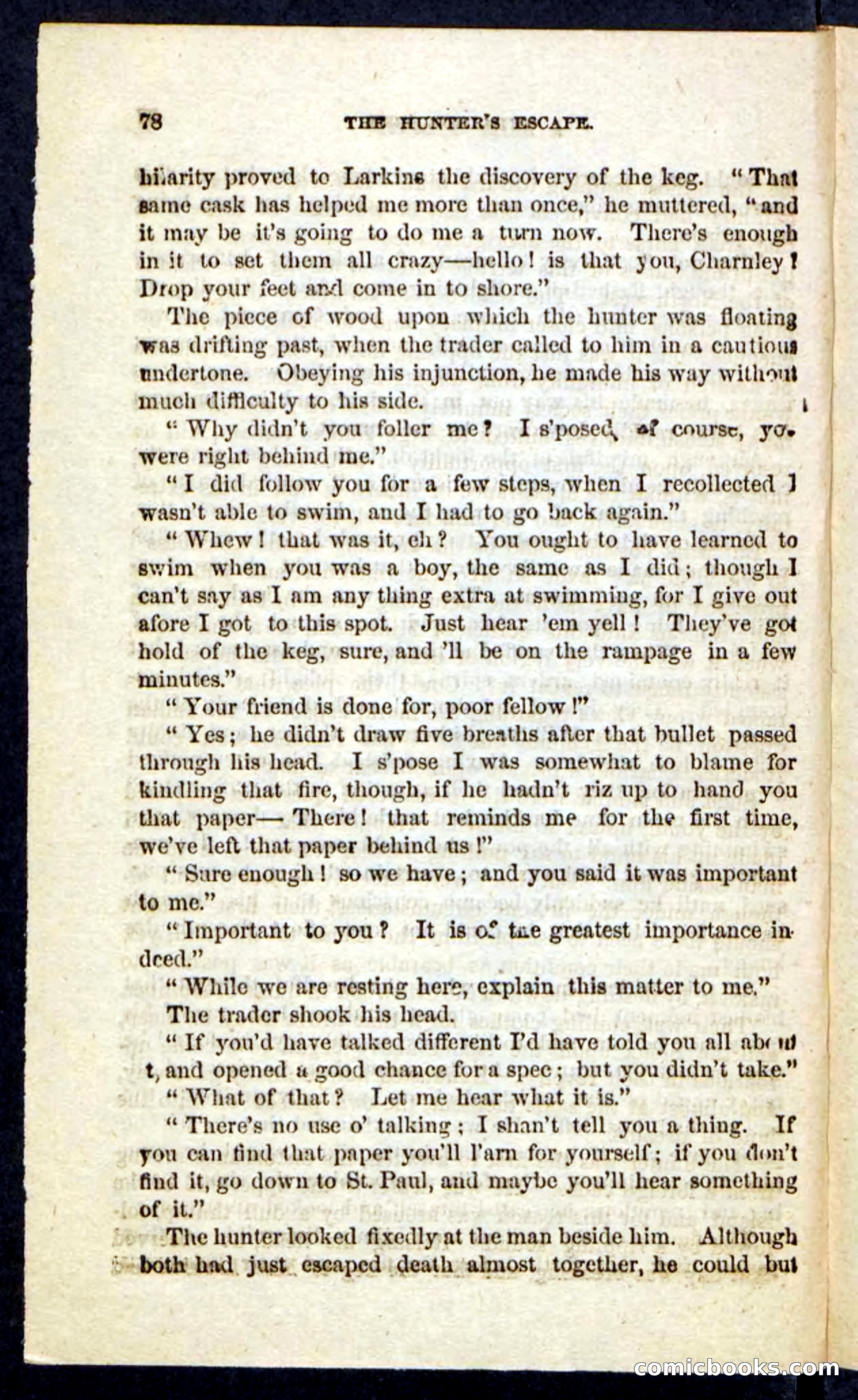Beadle's Pocket Novels No. 229: The Hunter's Escape — page 74 of 100