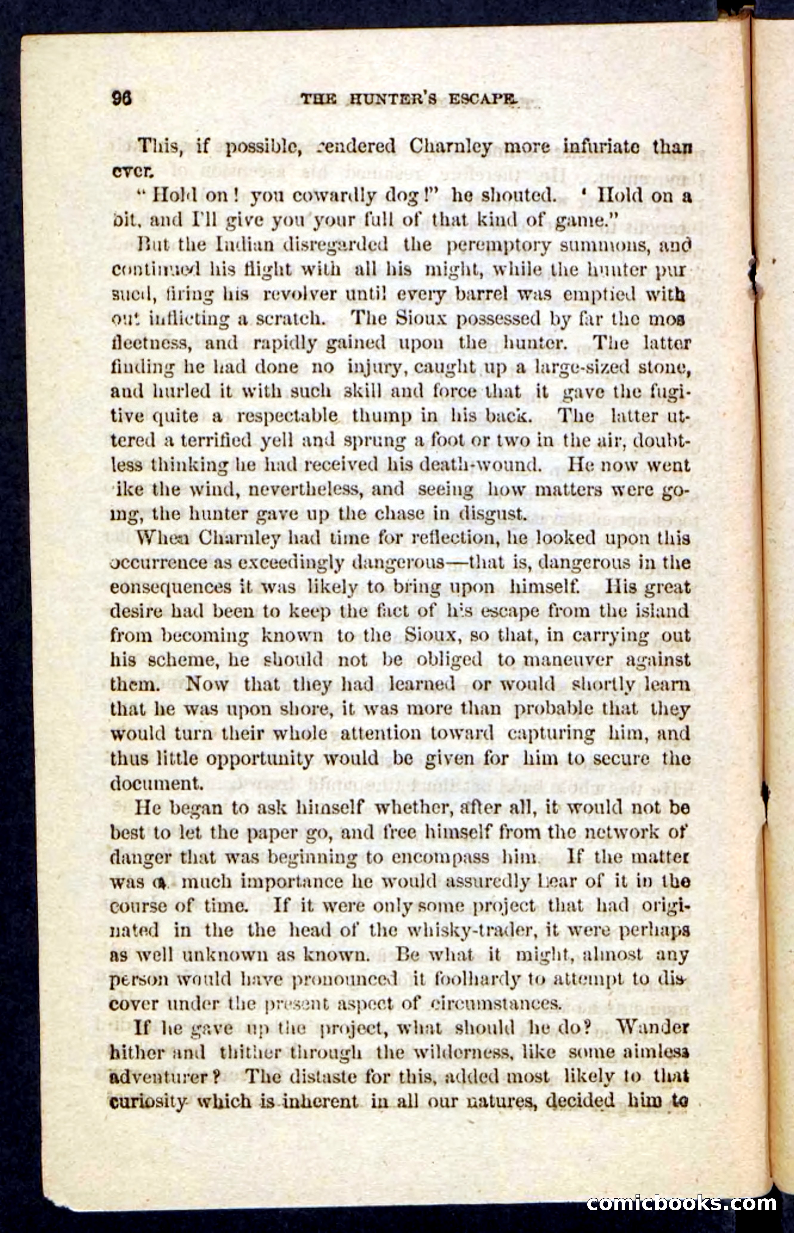 Beadle's Pocket Novels No. 229: The Hunter's Escape — page 92 of 100