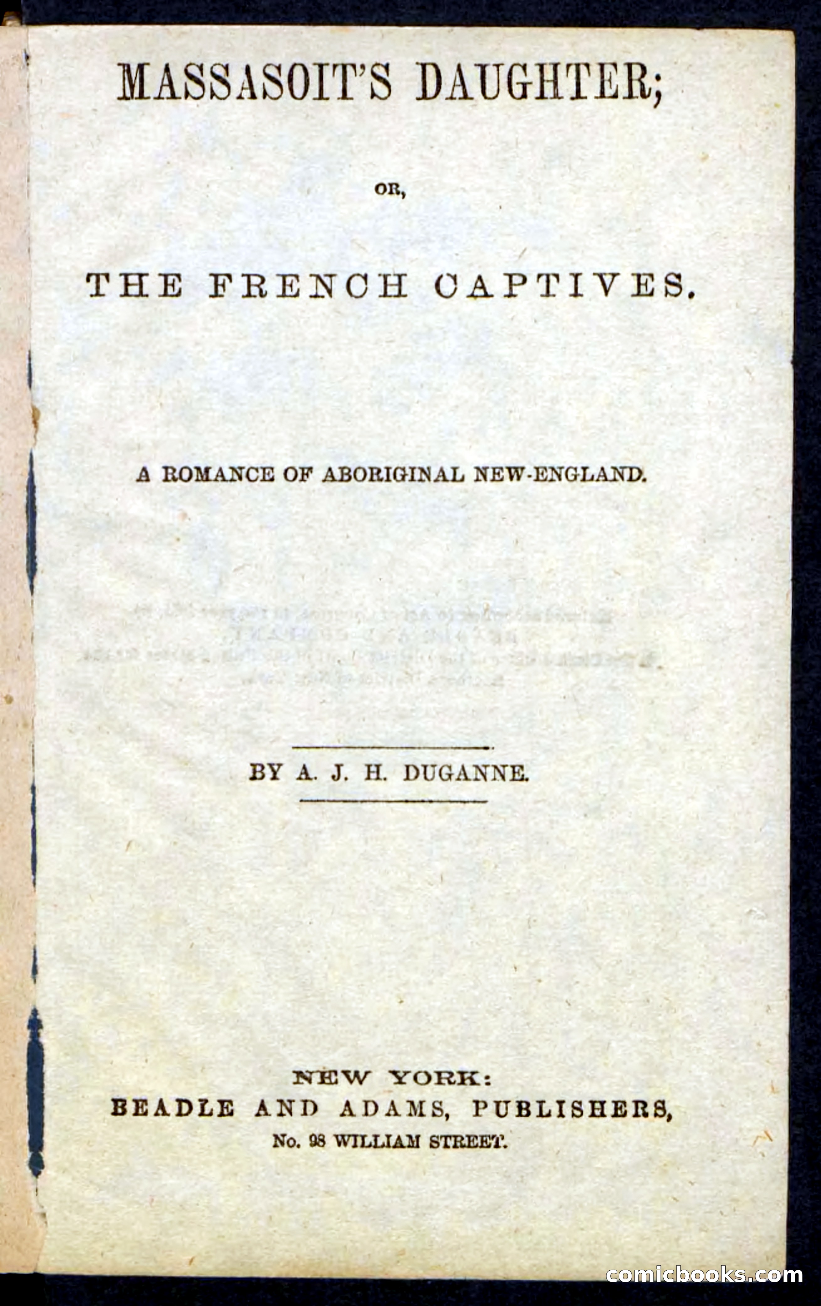 Beadle's Pocket Novels: Massasoit's Daughter — page 3 of 132