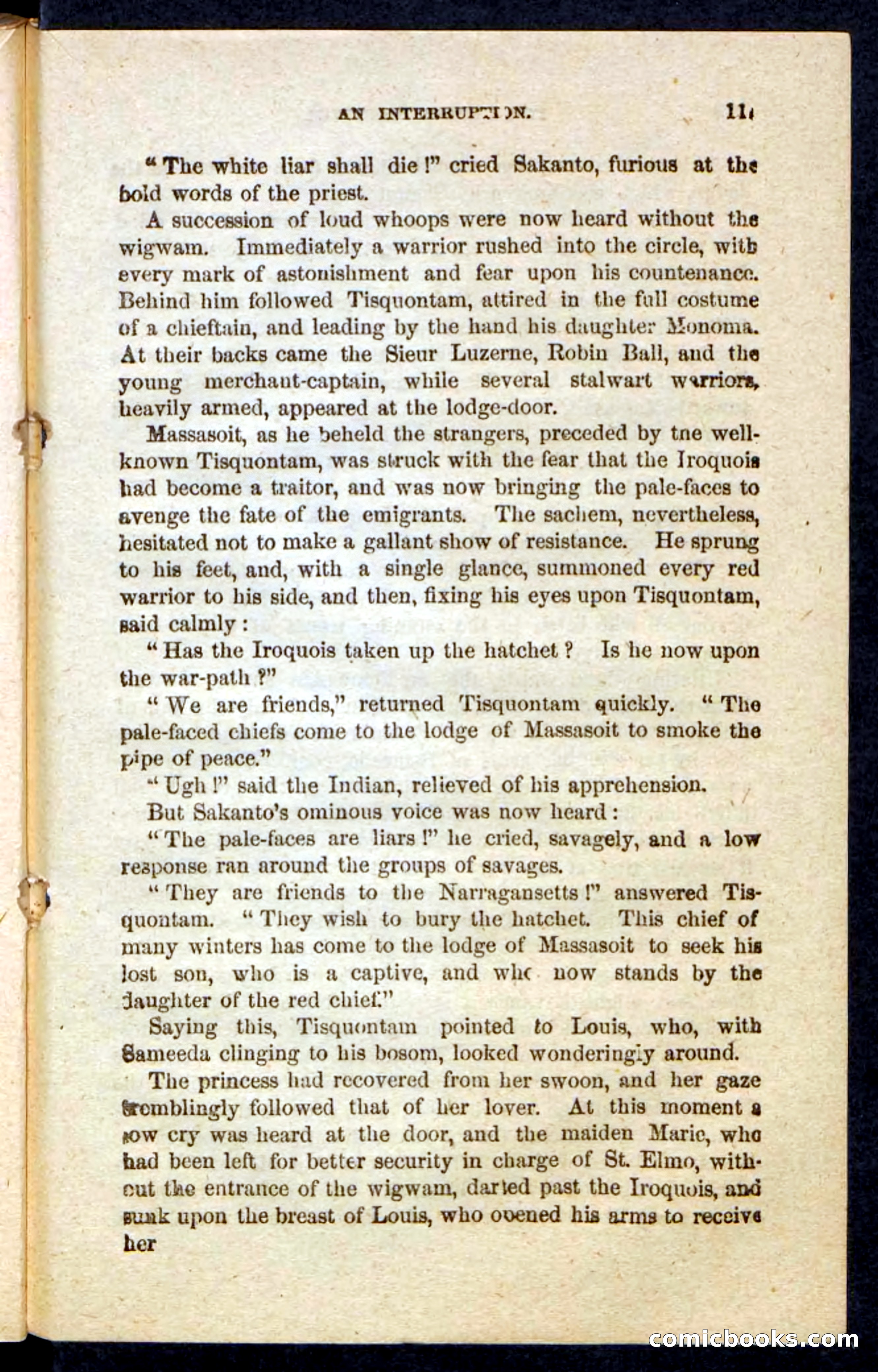 Beadle's Pocket Novels: Massasoit's Daughter — page 111 of 132