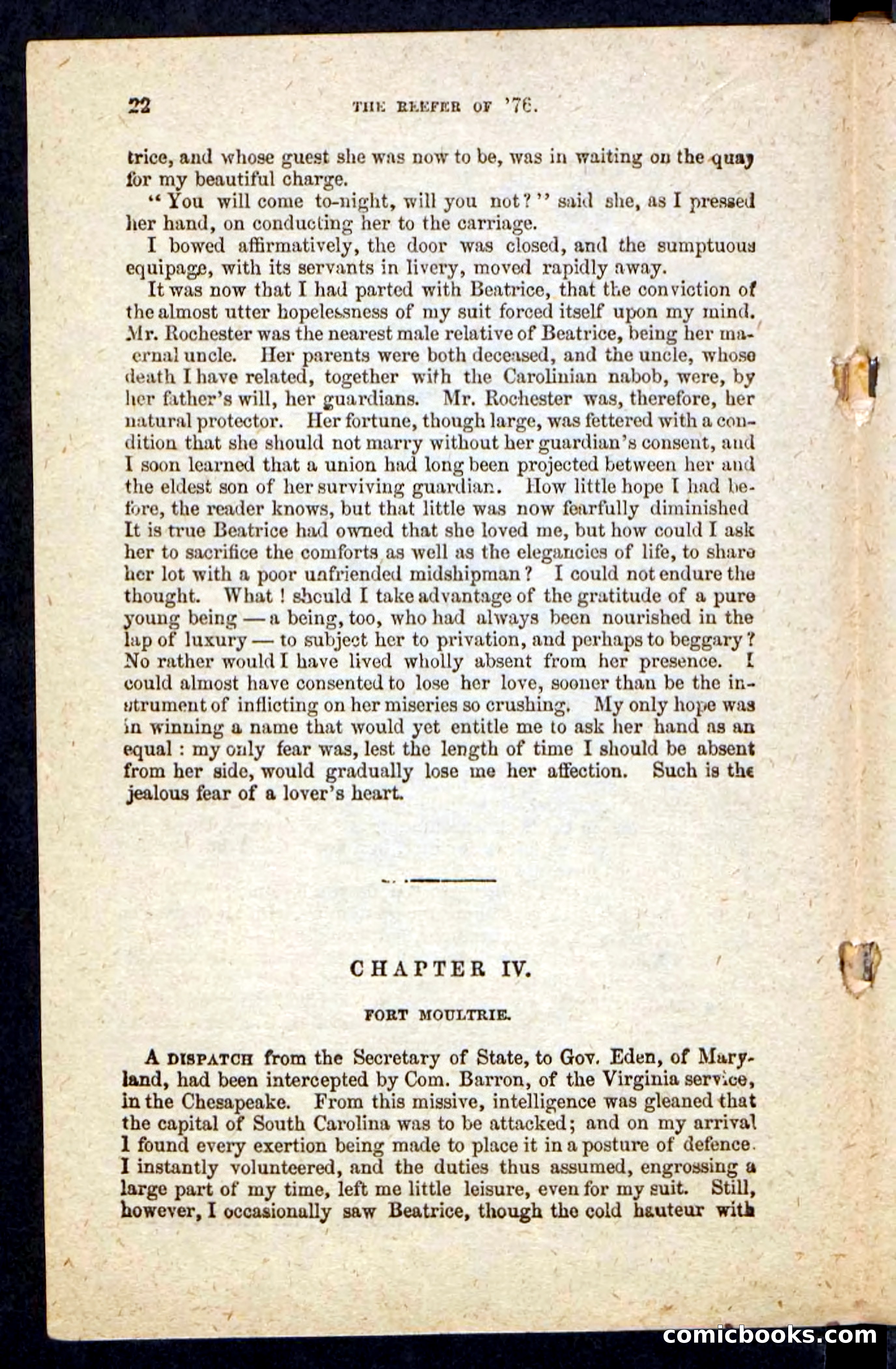 Beadle's Pocket Novels No. 235: The Reefer of '76 — page 18 of 100