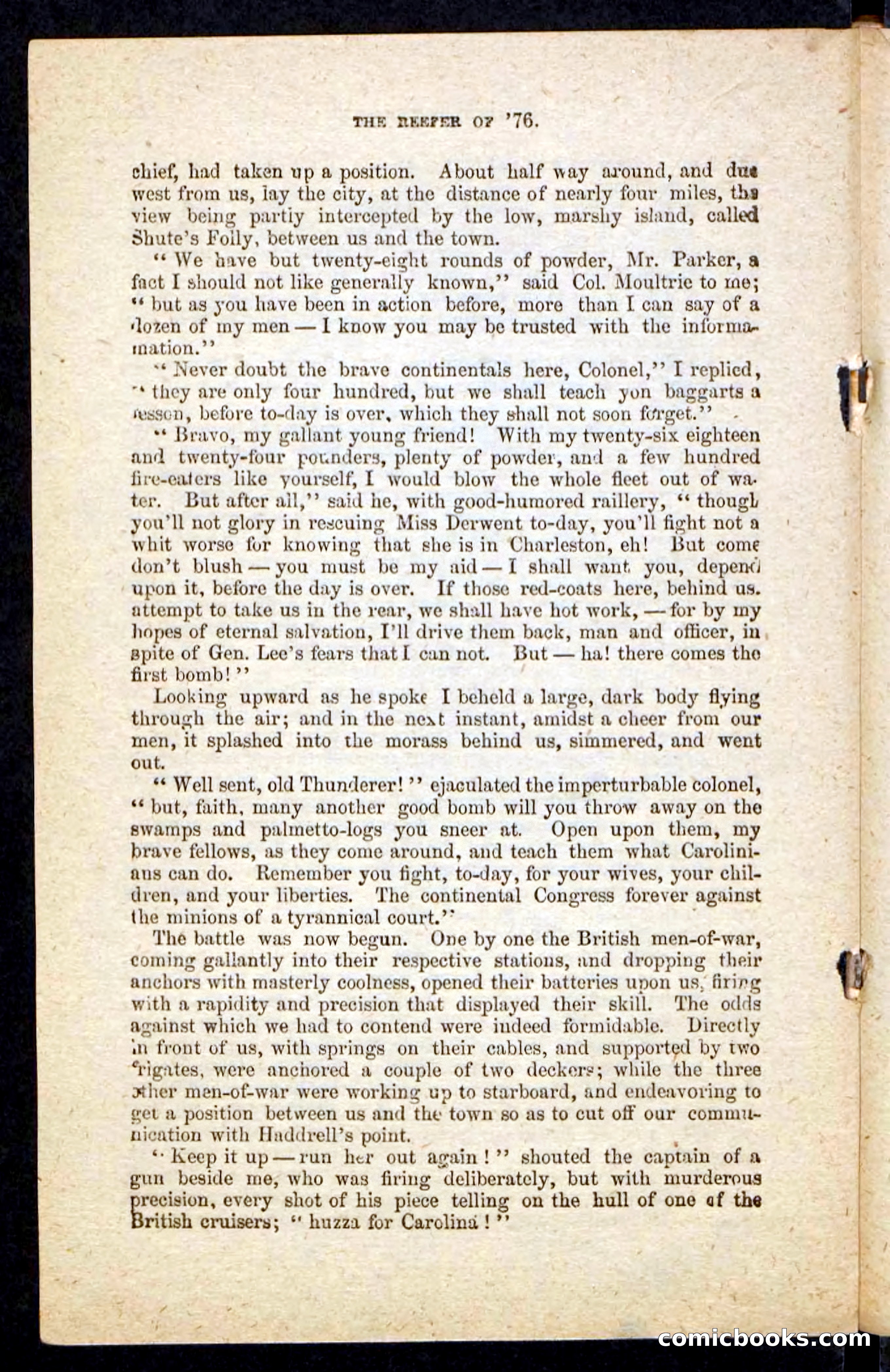 Beadle's Pocket Novels No. 235: The Reefer of '76 — page 20 of 100