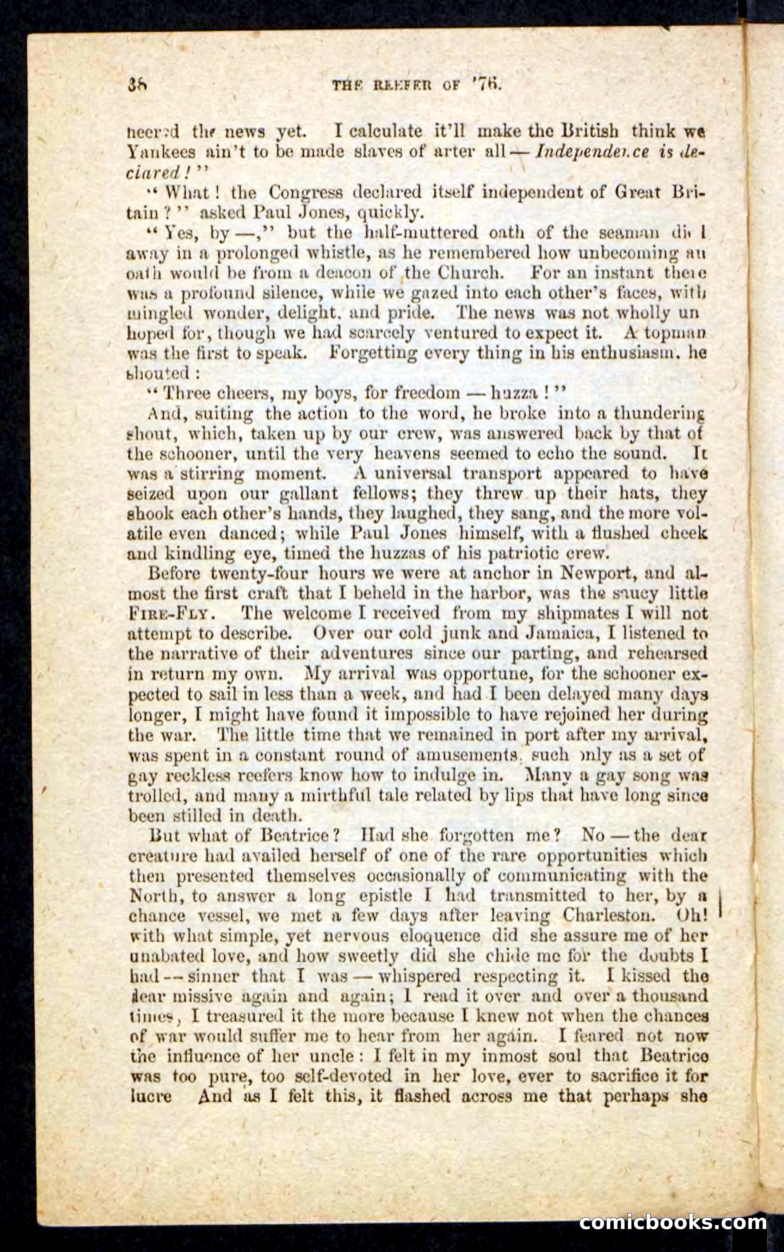 Beadle's Pocket Novels No. 235: The Reefer of '76 — page 34 of 100