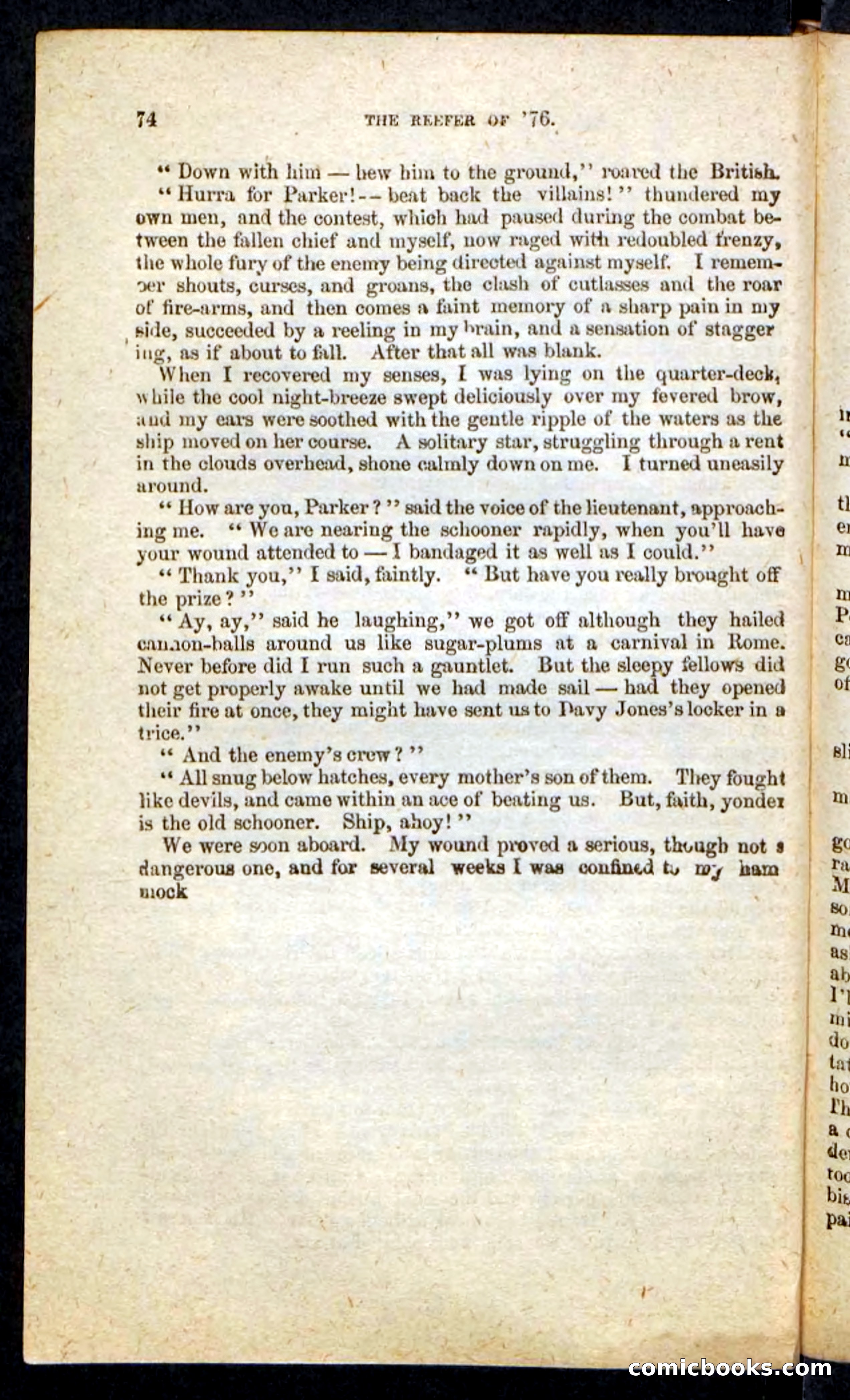 Beadle's Pocket Novels No. 235: The Reefer of '76 — page 70 of 100