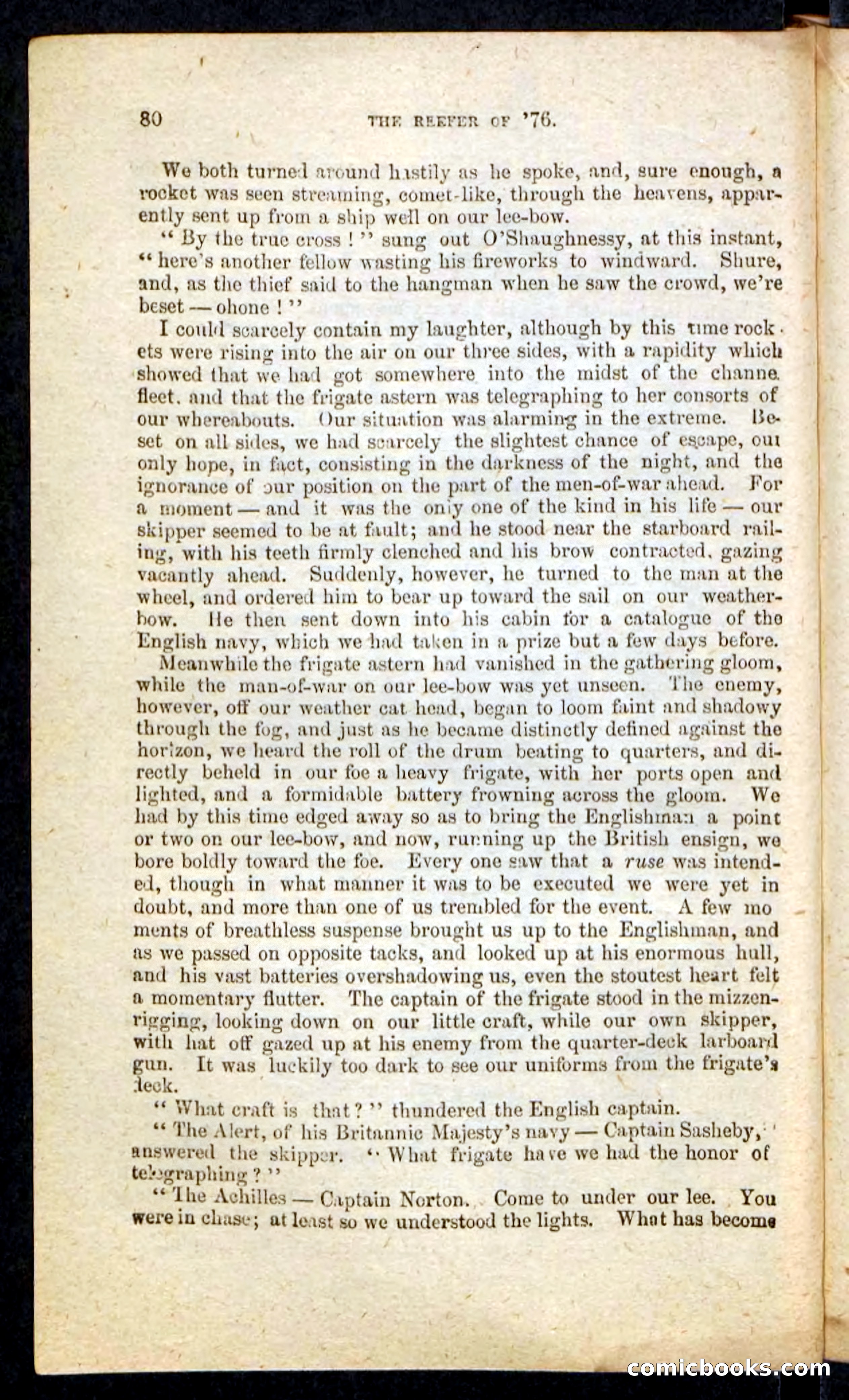 Beadle's Pocket Novels No. 235: The Reefer of '76 — page 76 of 100