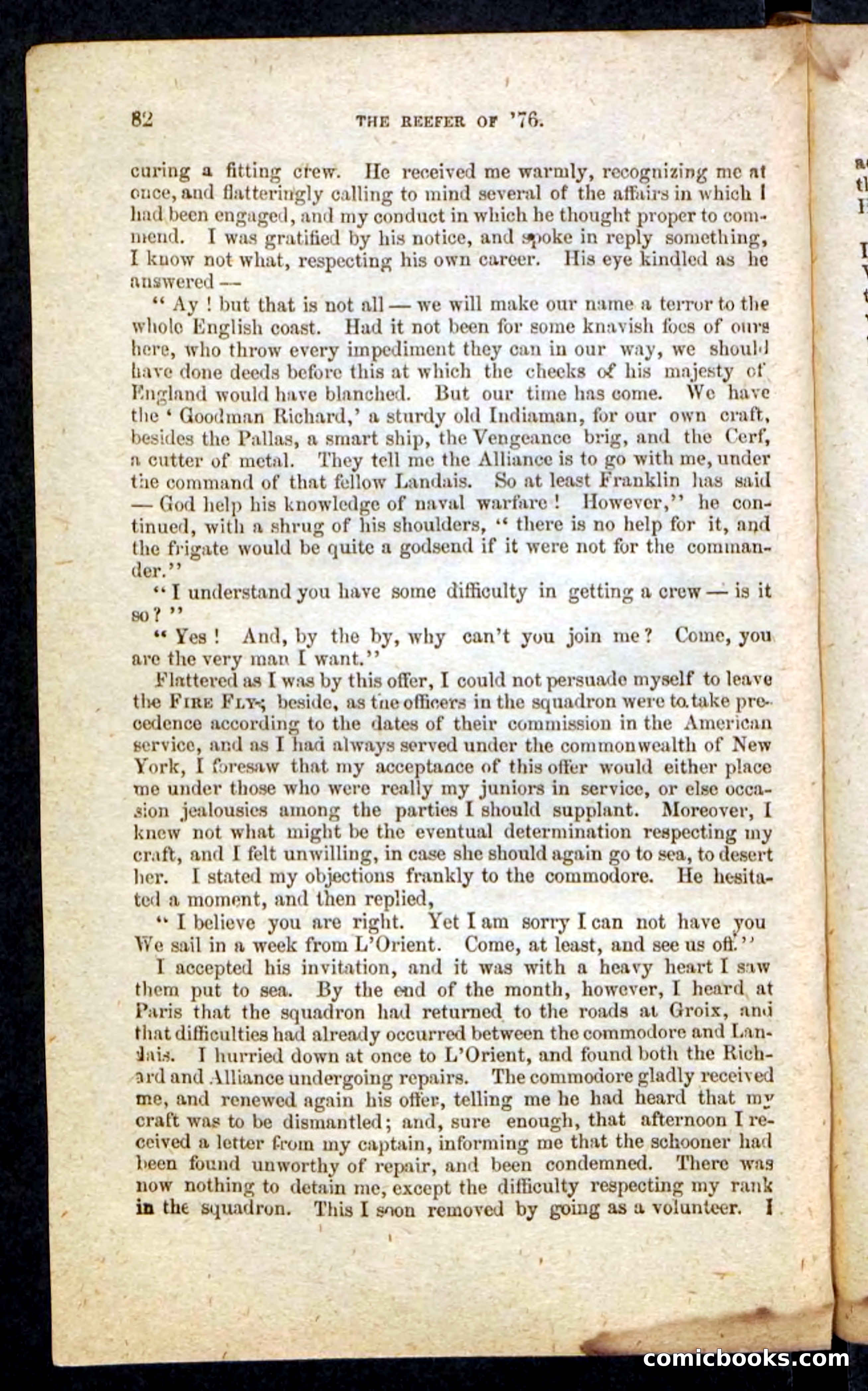 Beadle's Pocket Novels No. 235: The Reefer of '76 — page 78 of 100