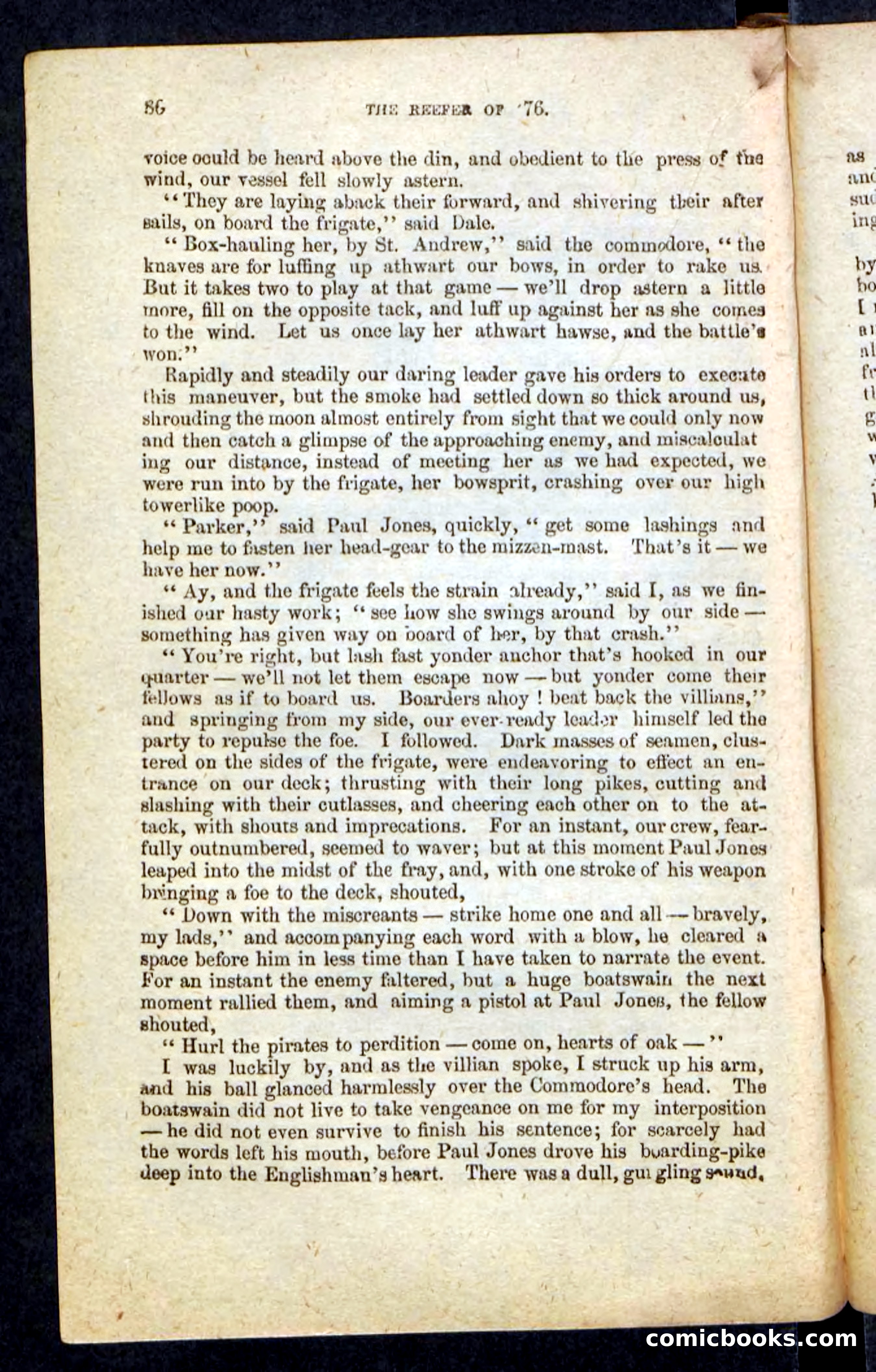 Beadle's Pocket Novels No. 235: The Reefer of '76 — page 82 of 100