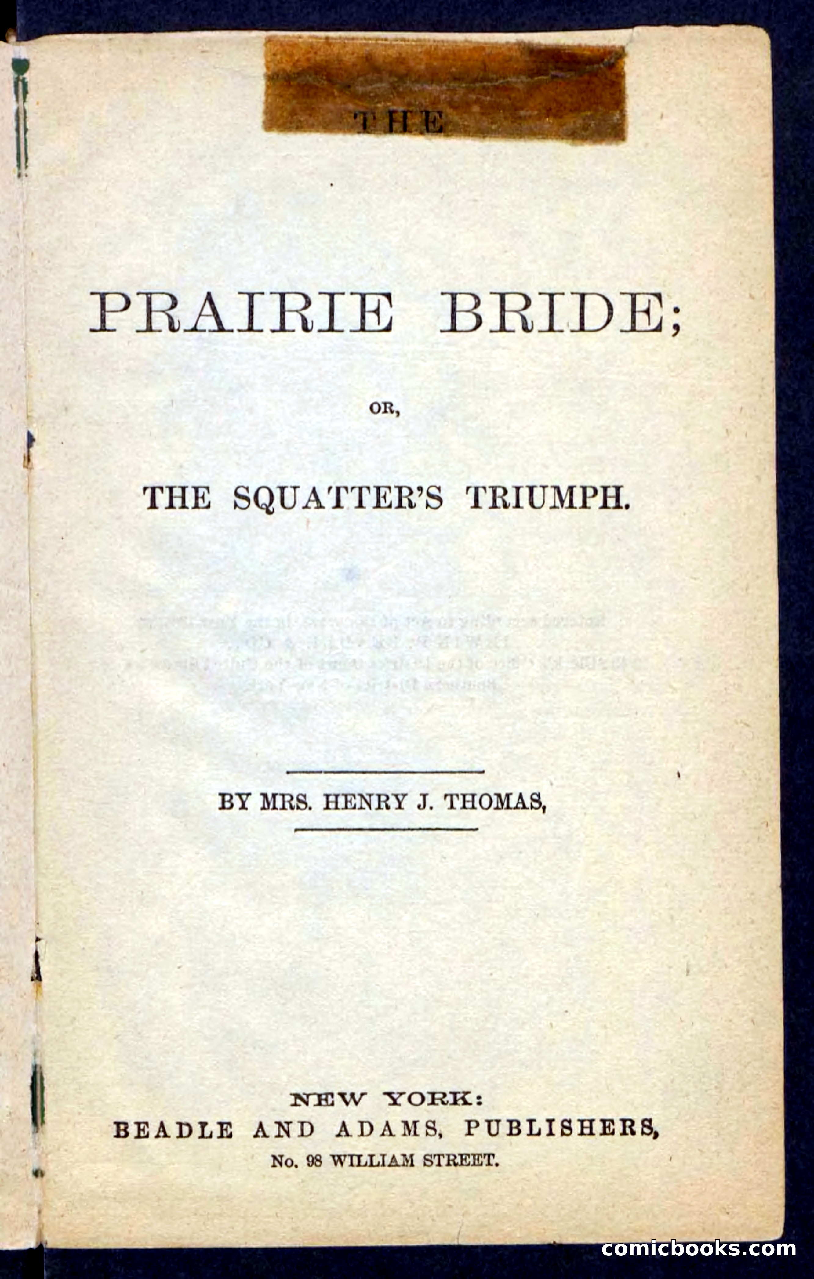 The Prairie Bride — page 3 of 100