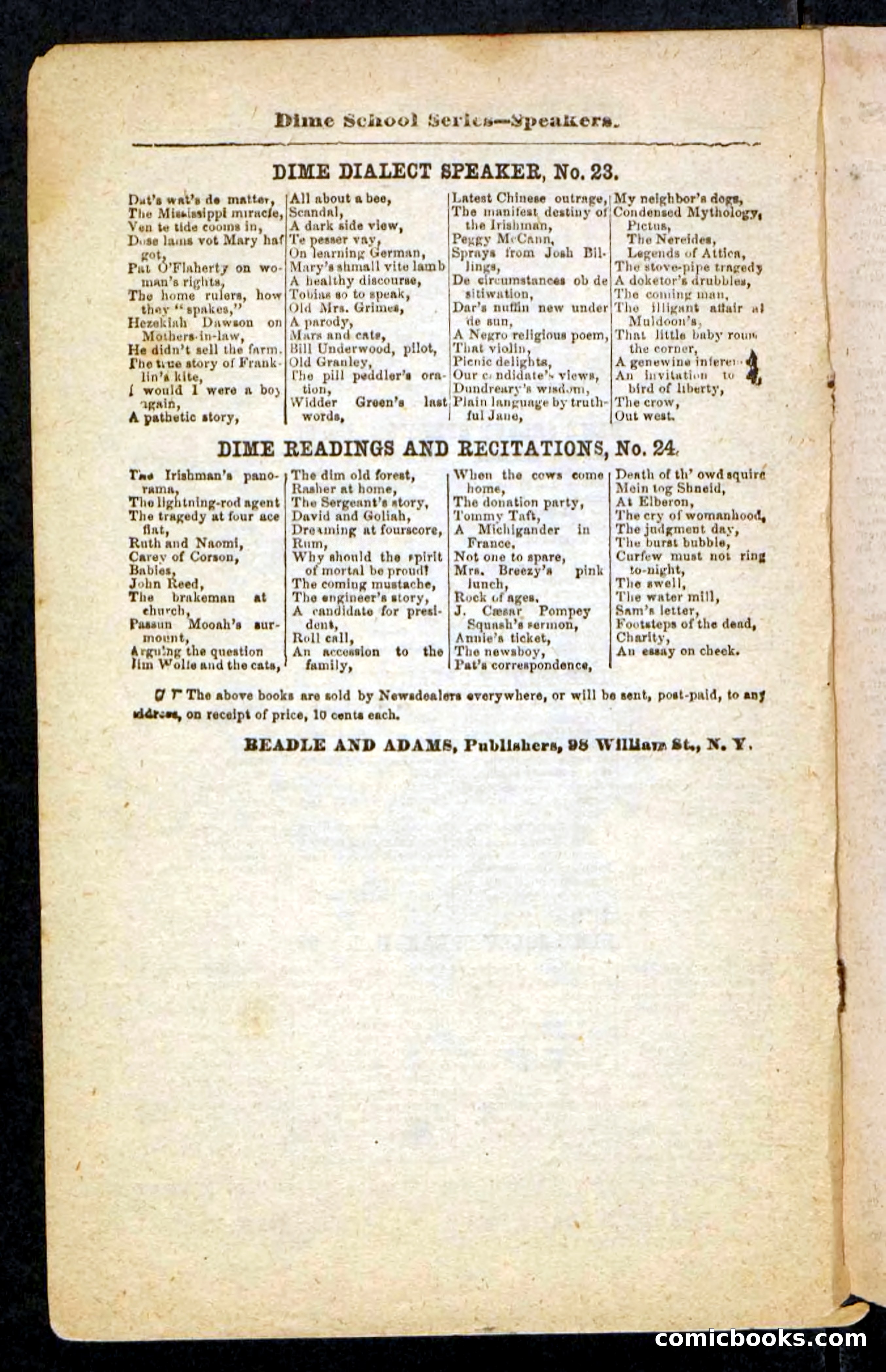 Beadle's Pocket Novels No. 244: Dashing Dick — page 98 of 100