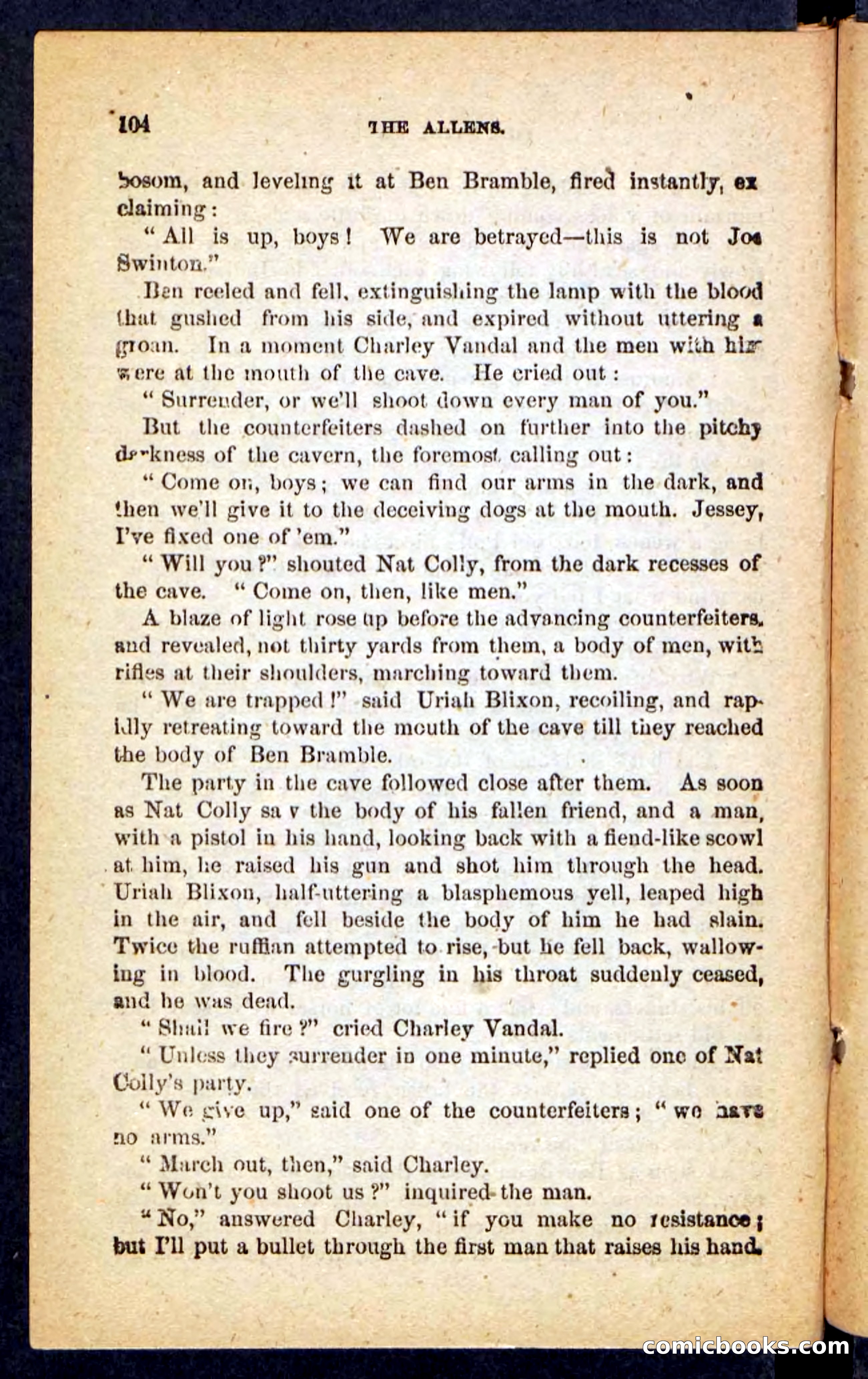 Beadle's Pocket Novels No. 246: Ben Bramble — page 104 of 132