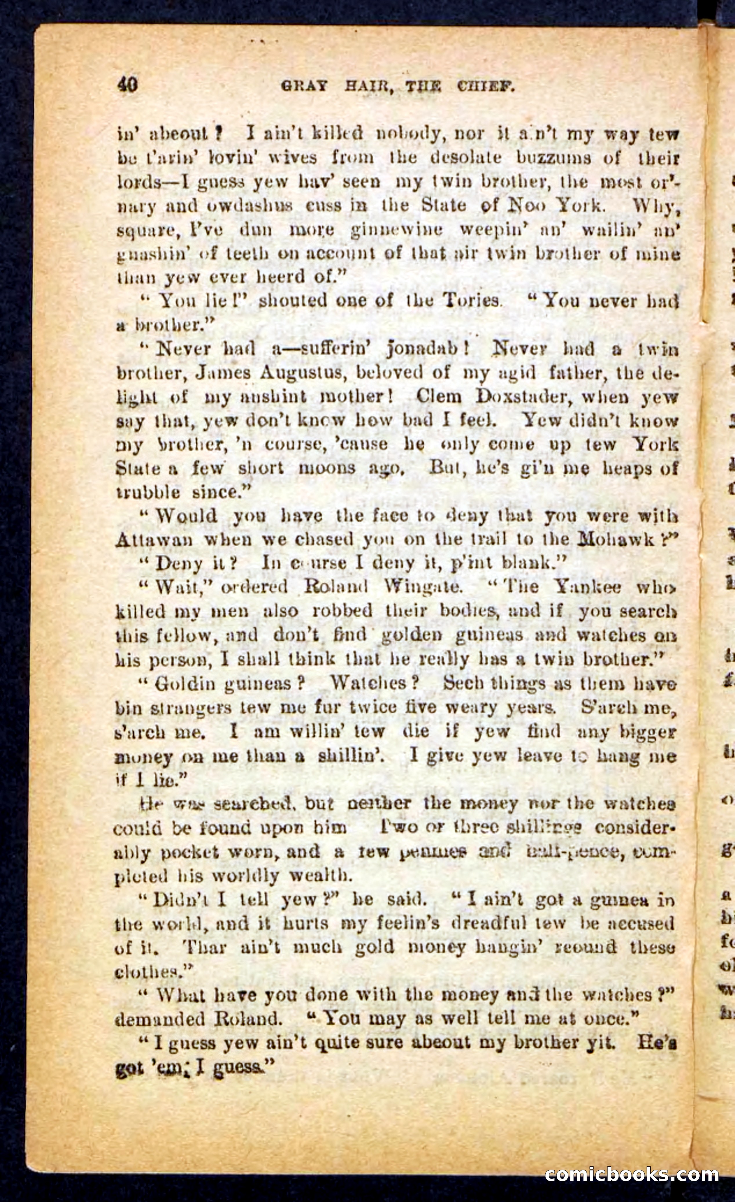 Beadle's Pocket Novels No. 249: Gray Hair, the Chief — page 36 of 100