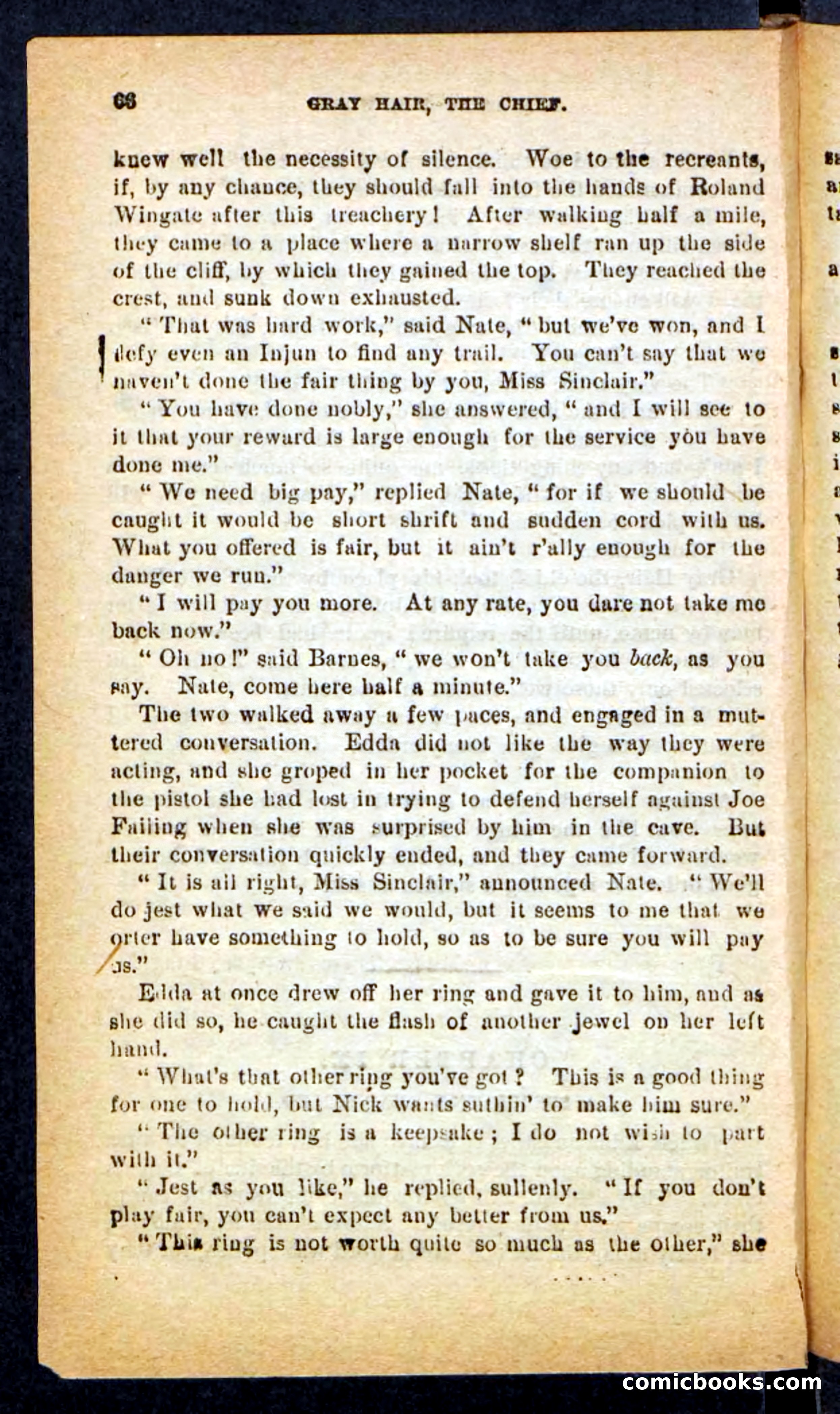 Beadle's Pocket Novels No. 249: Gray Hair, the Chief — page 62 of 100