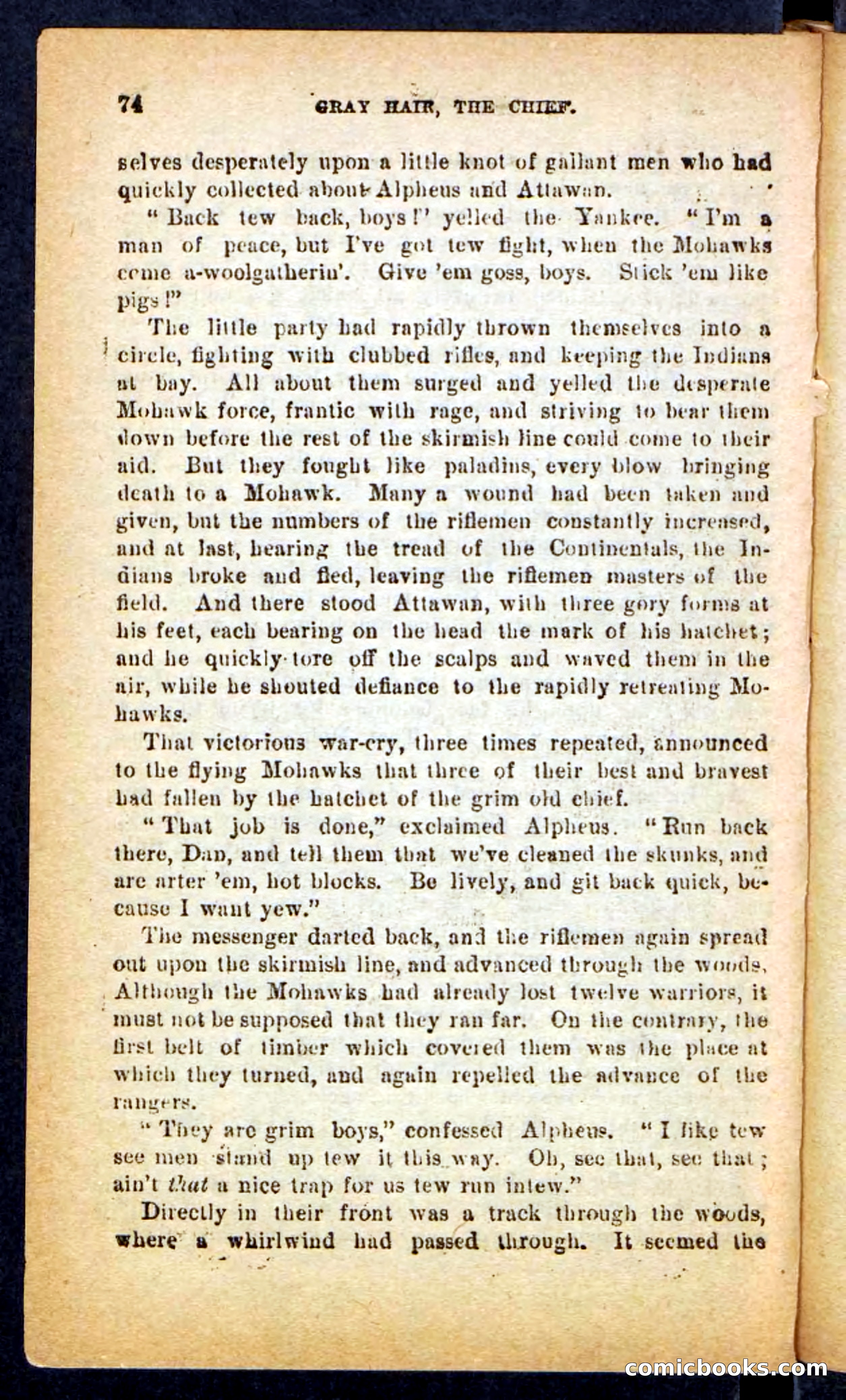 Beadle's Pocket Novels No. 249: Gray Hair, the Chief — page 70 of 100