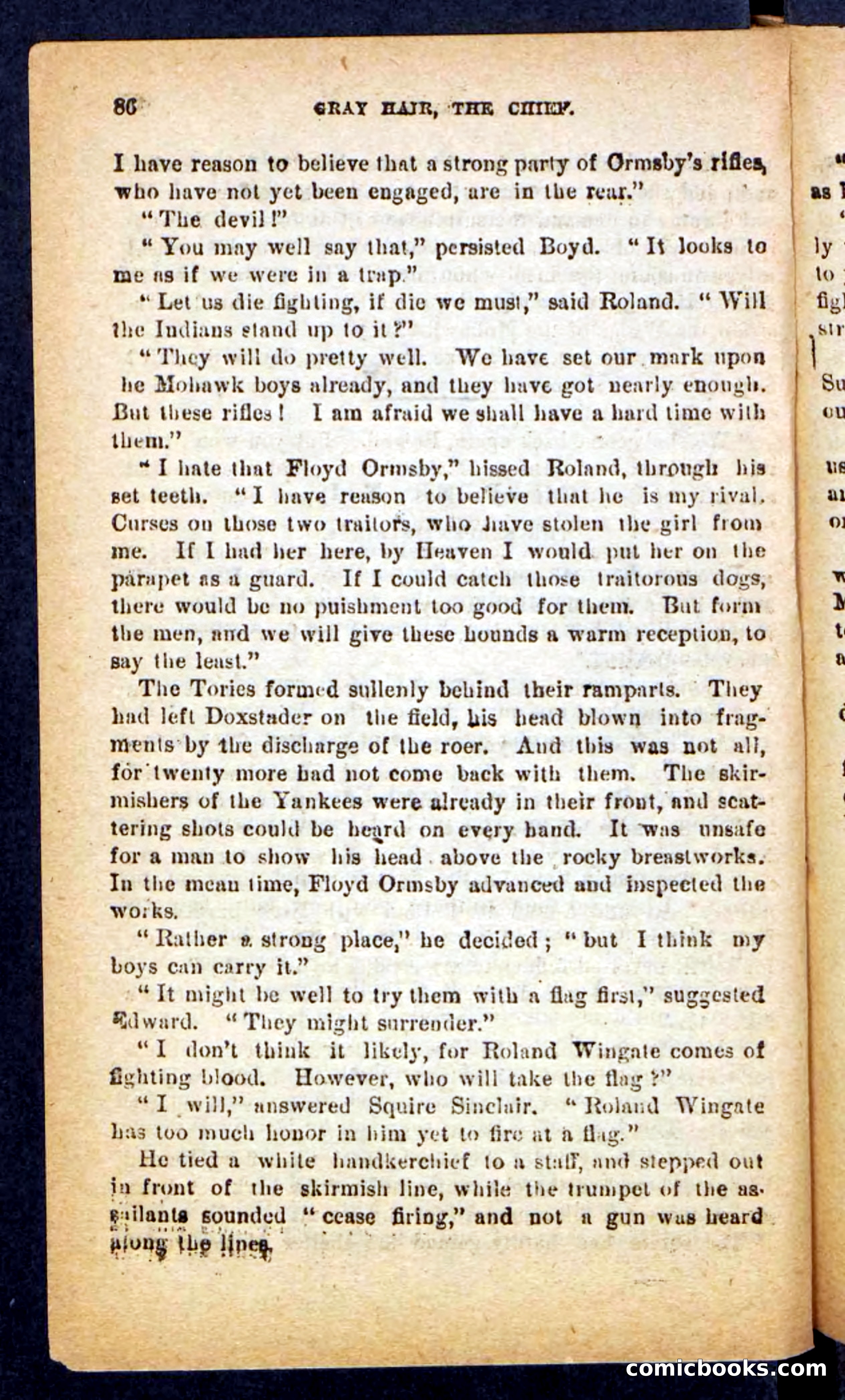 Beadle's Pocket Novels No. 249: Gray Hair, the Chief — page 82 of 100