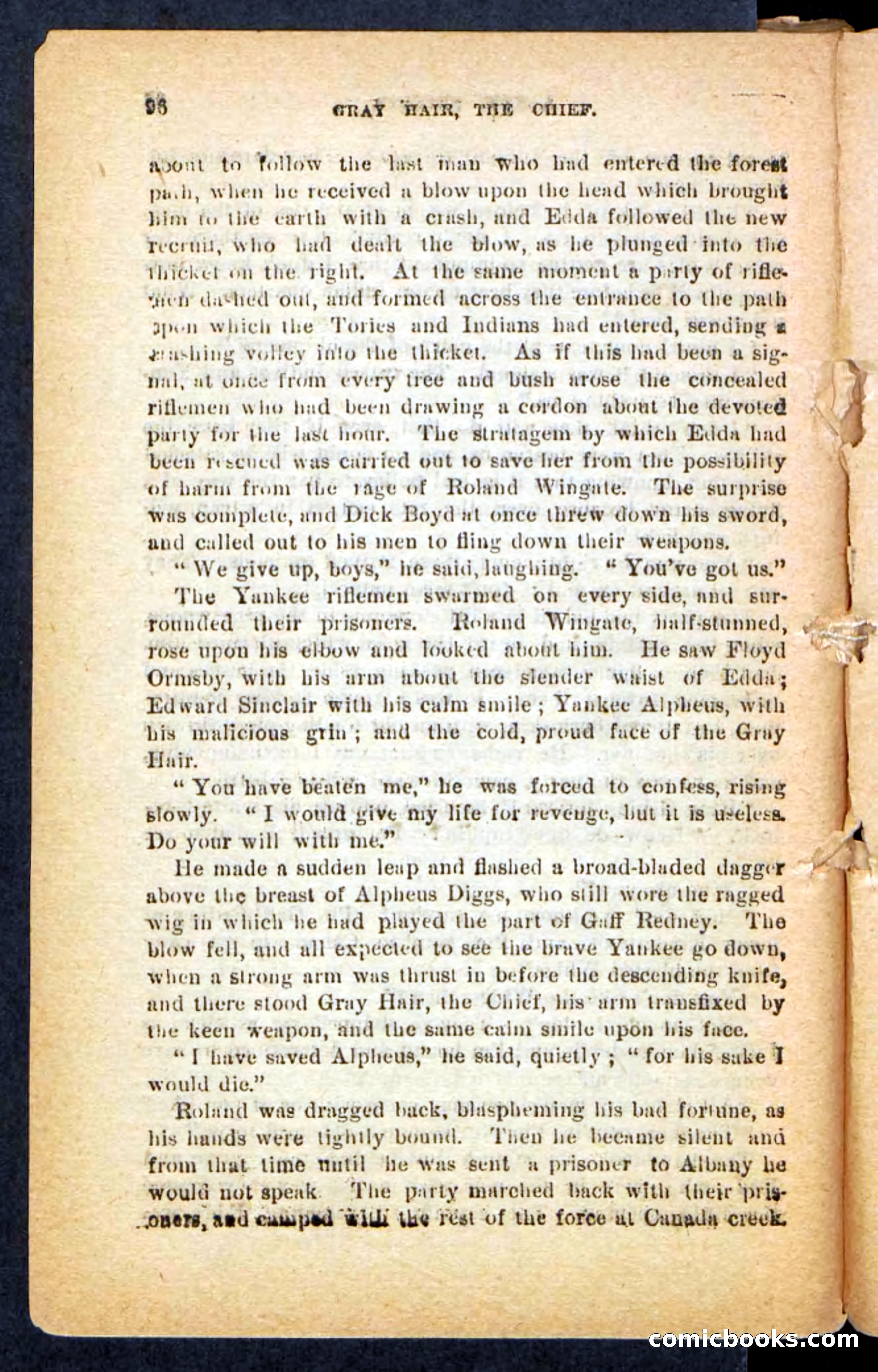 Beadle's Pocket Novels No. 249: Gray Hair, the Chief — page 92 of 100