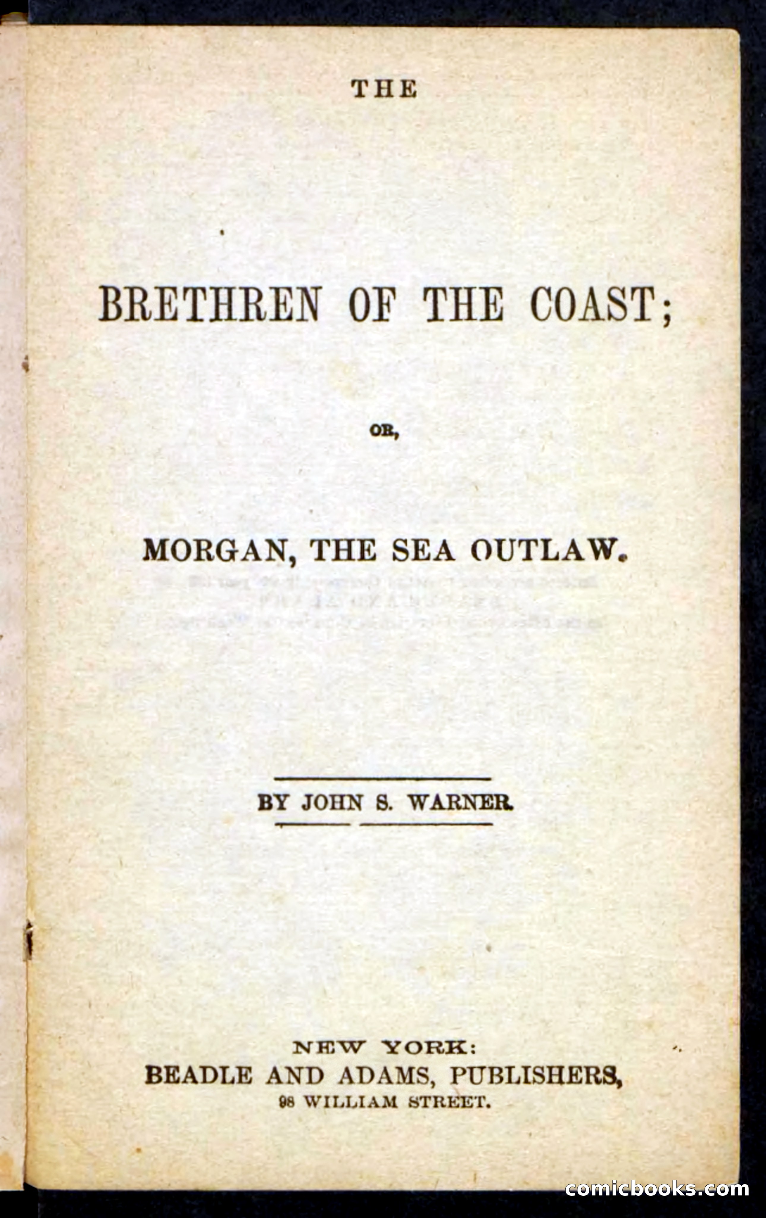 Beadle's Pocket Novels No. 255: The Brethren of the Coast — page 3 of 100
