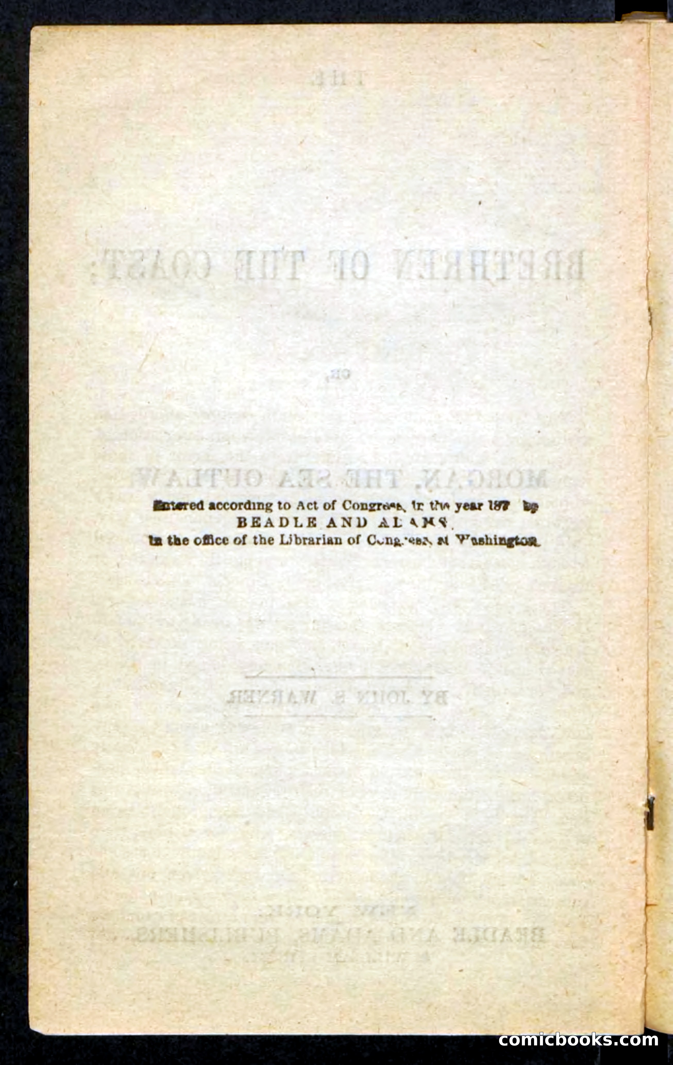 Beadle's Pocket Novels No. 255: The Brethren of the Coast — page 4 of 100