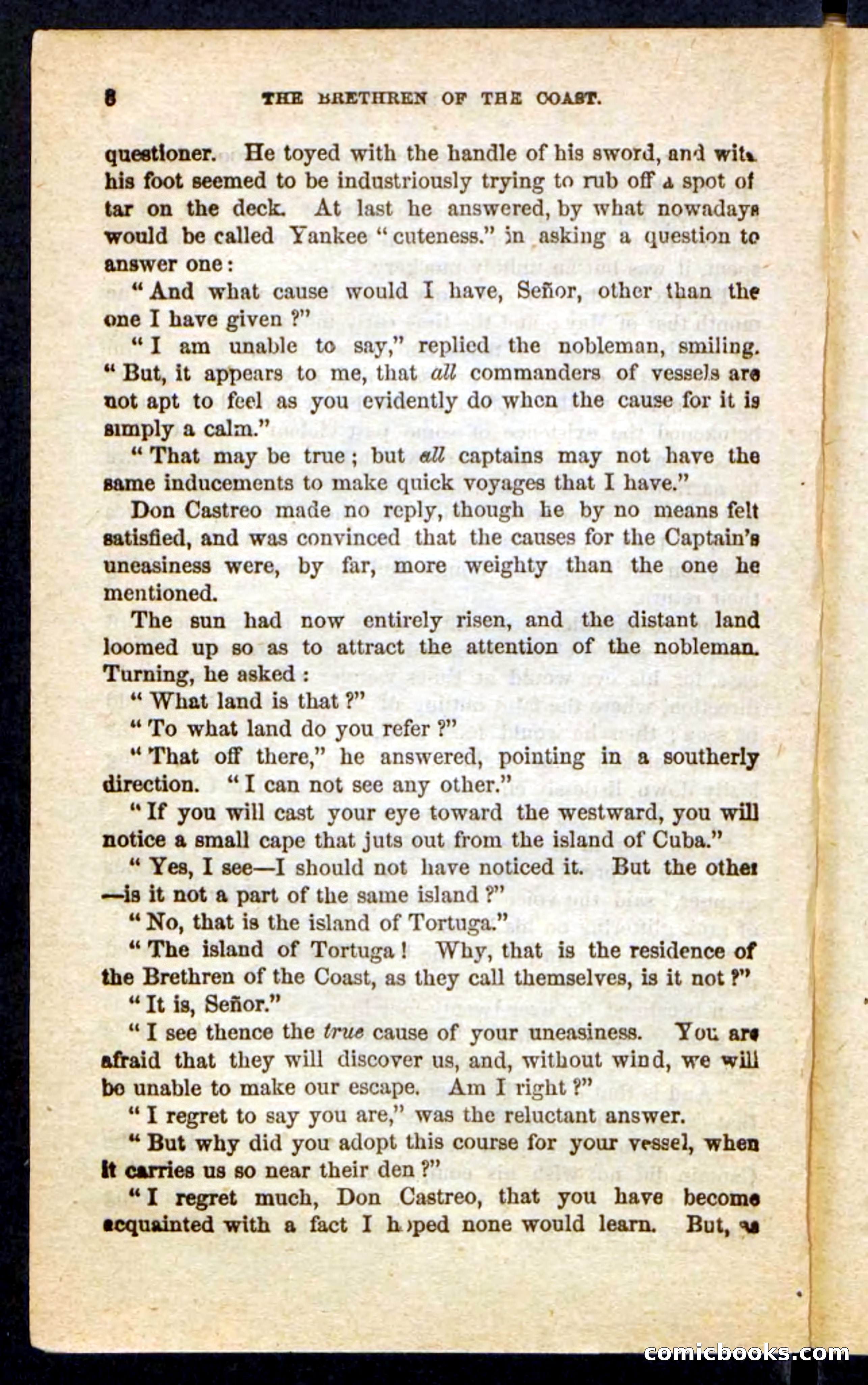 Beadle's Pocket Novels No. 255: The Brethren of the Coast — page 8 of 100