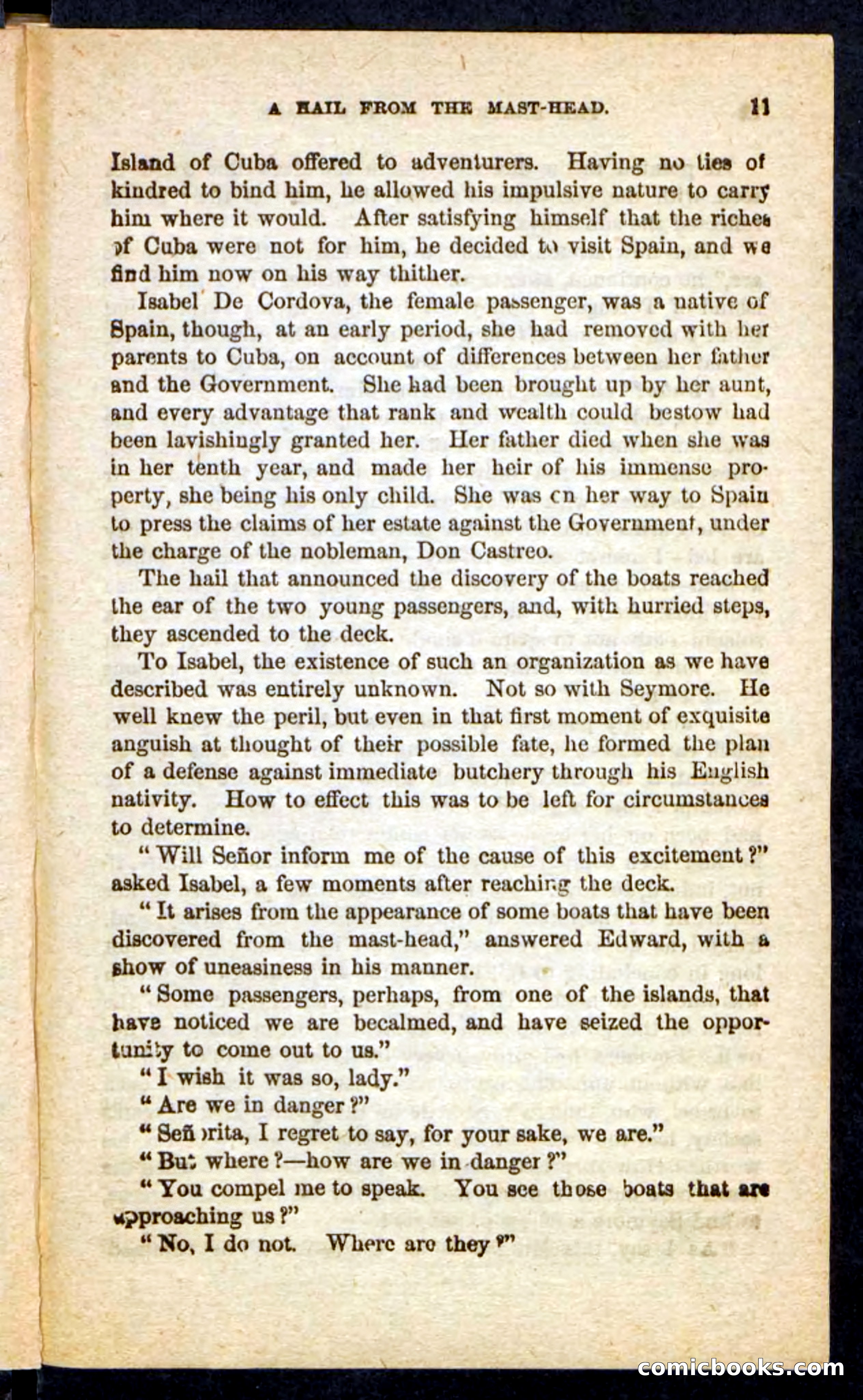 Beadle's Pocket Novels No. 255: The Brethren of the Coast — page 11 of 100