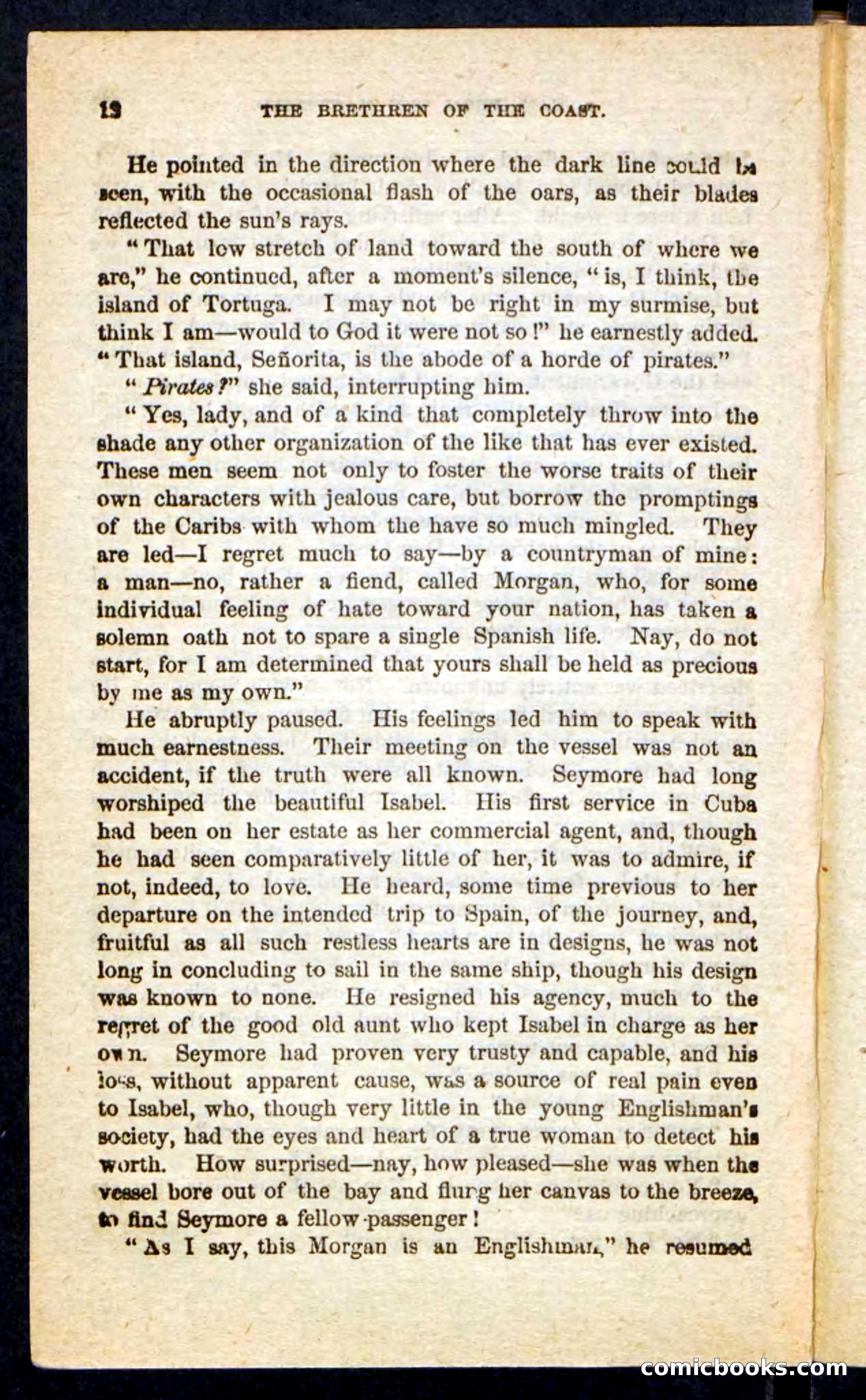 Beadle's Pocket Novels No. 255: The Brethren of the Coast — page 12 of 100