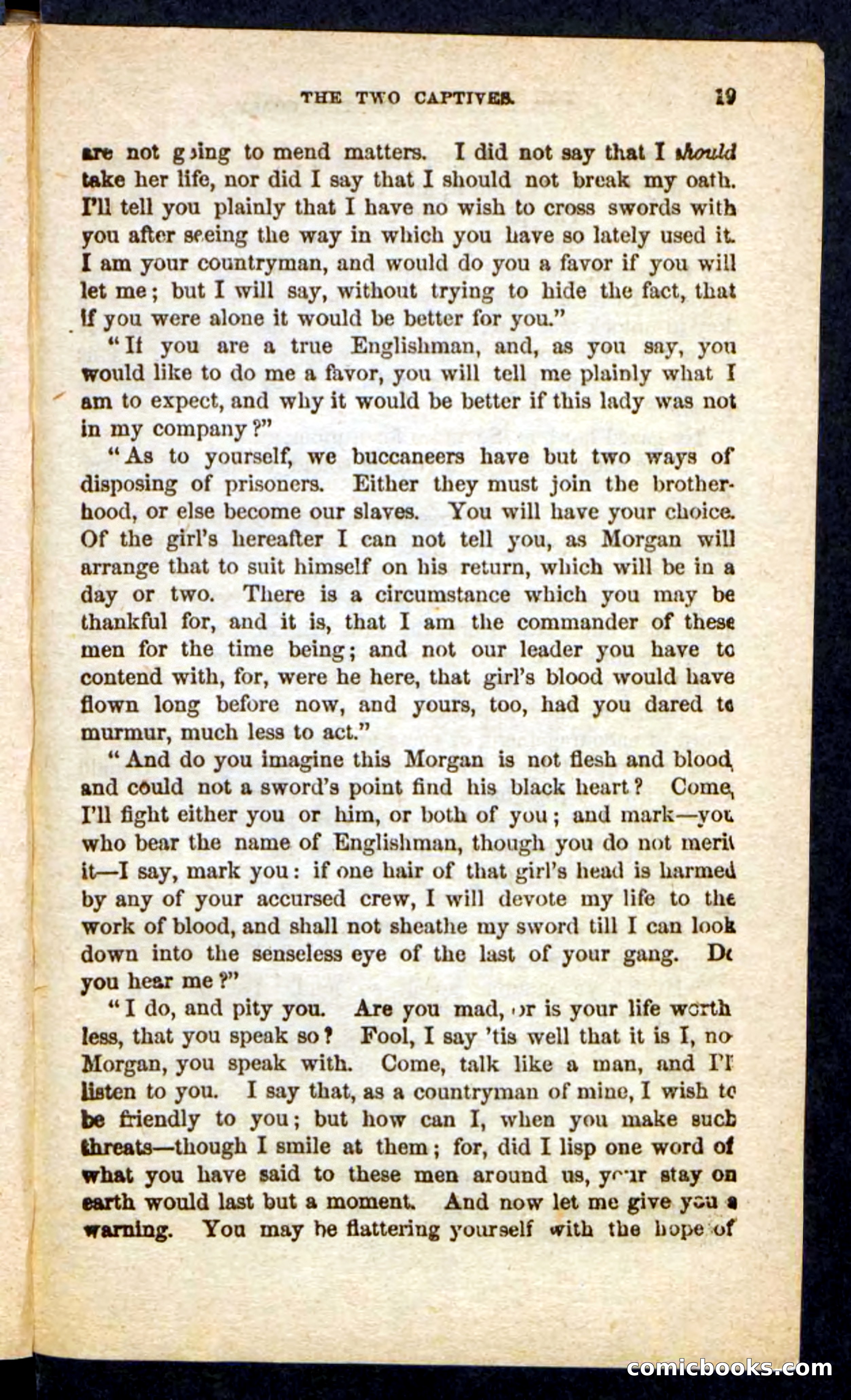 Beadle's Pocket Novels No. 255: The Brethren of the Coast — page 19 of 100