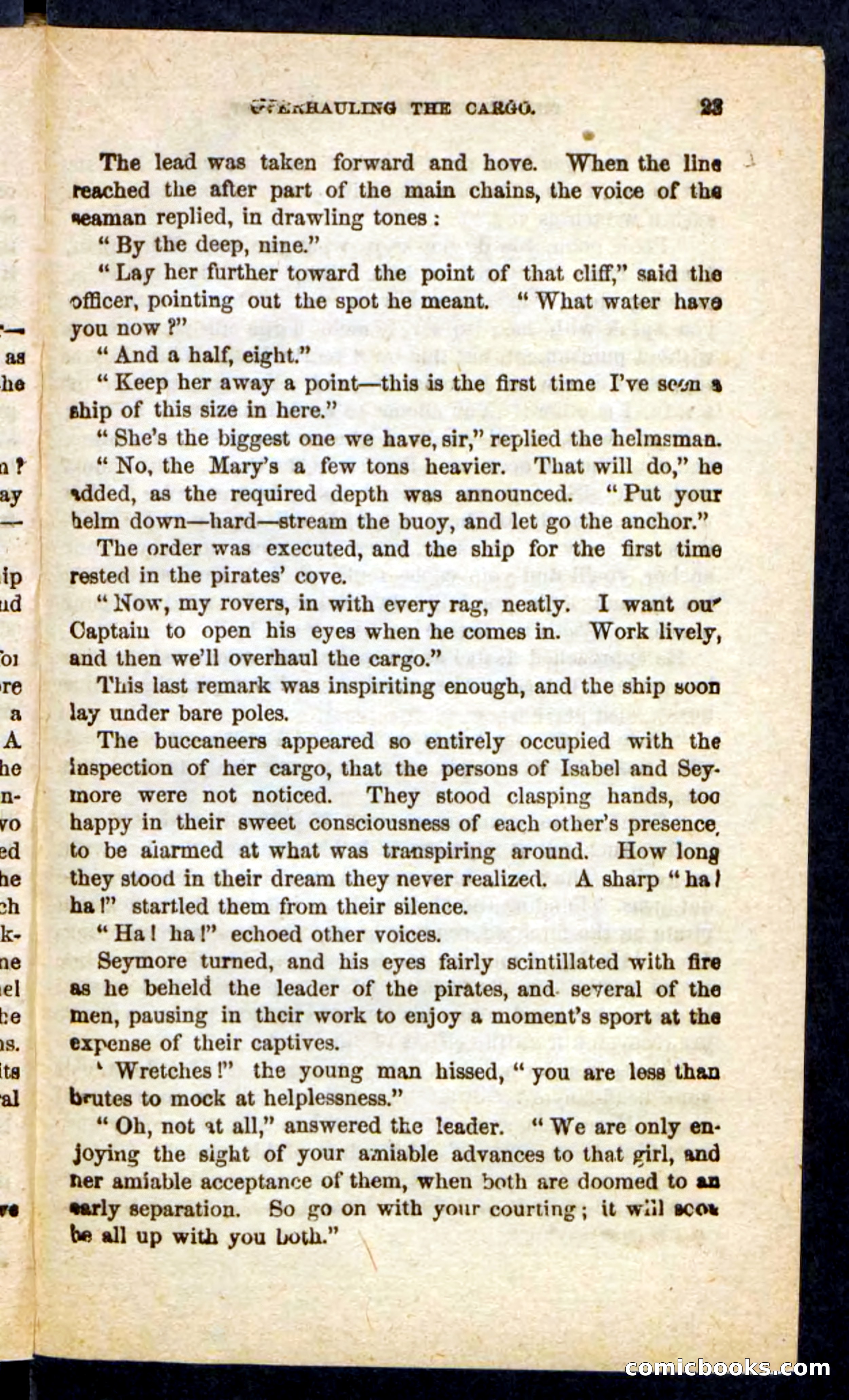 Beadle's Pocket Novels No. 255: The Brethren of the Coast — page 23 of 100