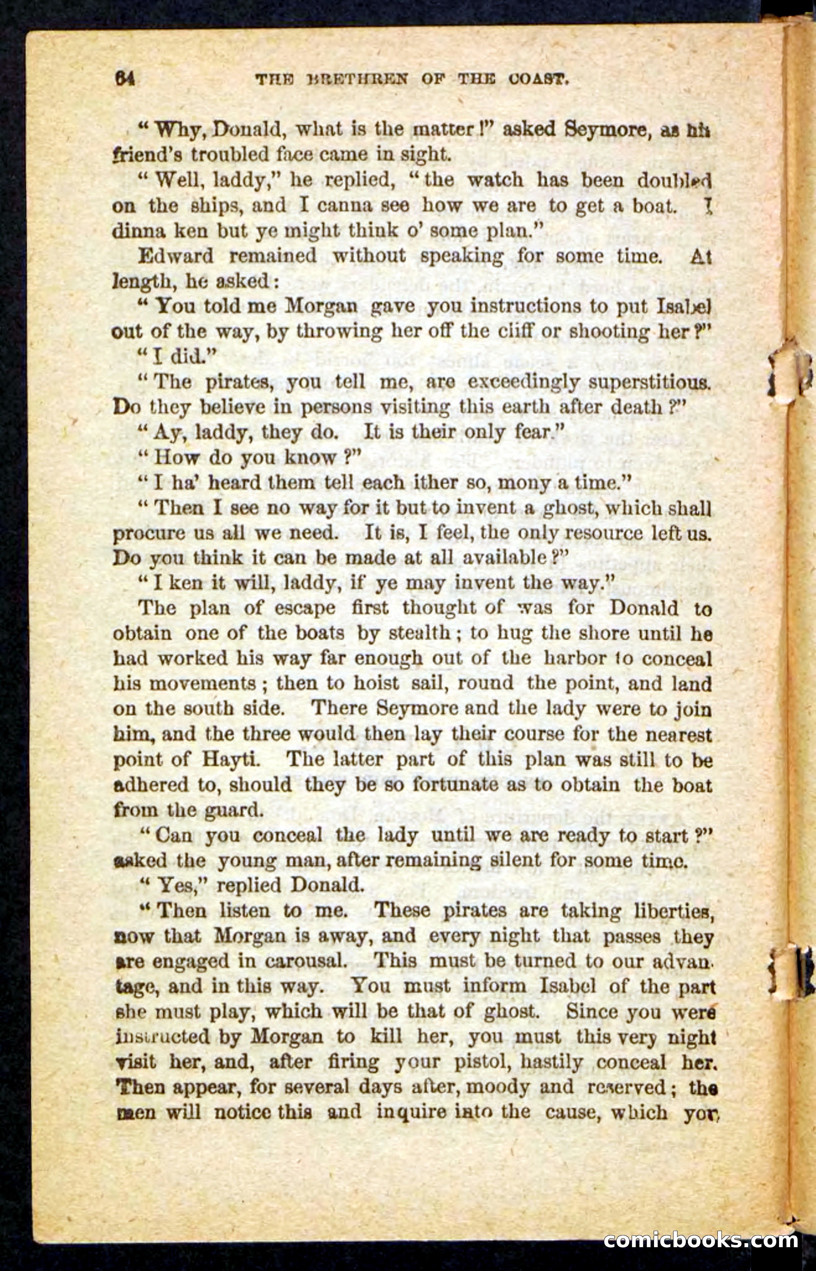 Beadle's Pocket Novels No. 255: The Brethren of the Coast — page 64 of 100