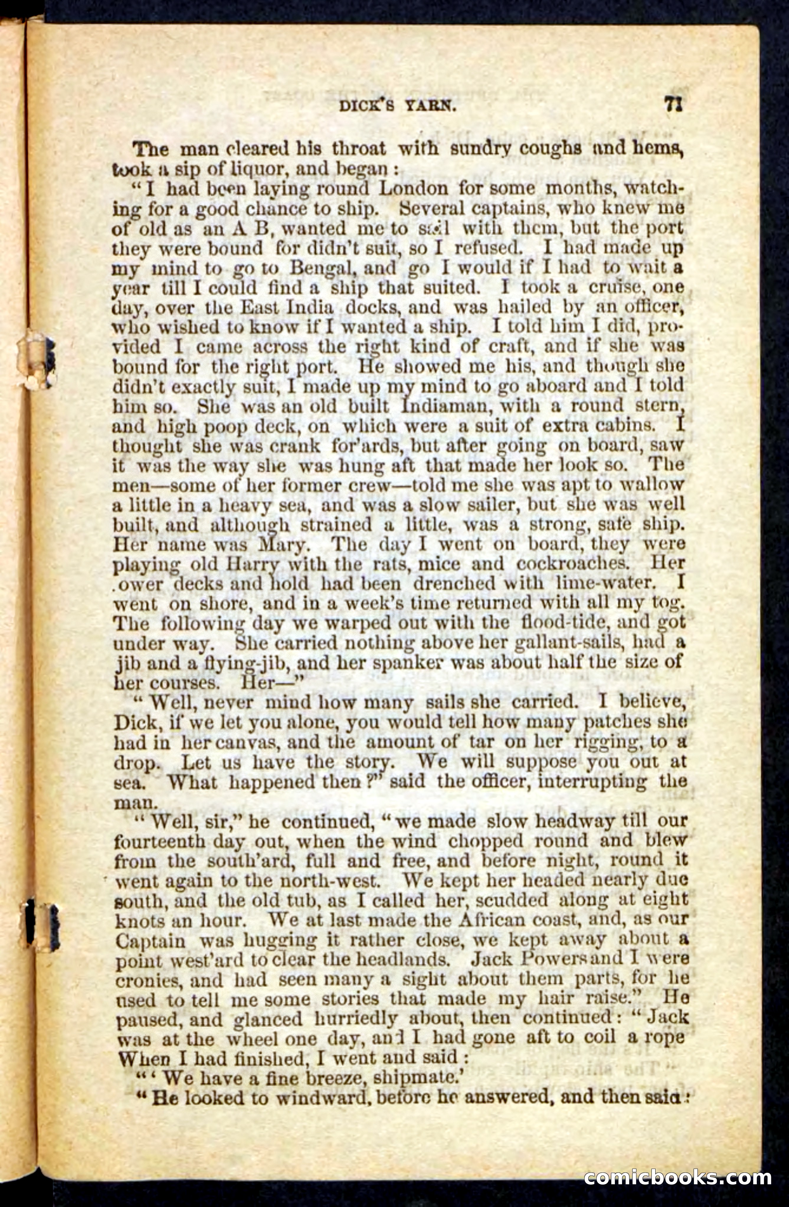 Beadle's Pocket Novels No. 255: The Brethren of the Coast — page 71 of 100