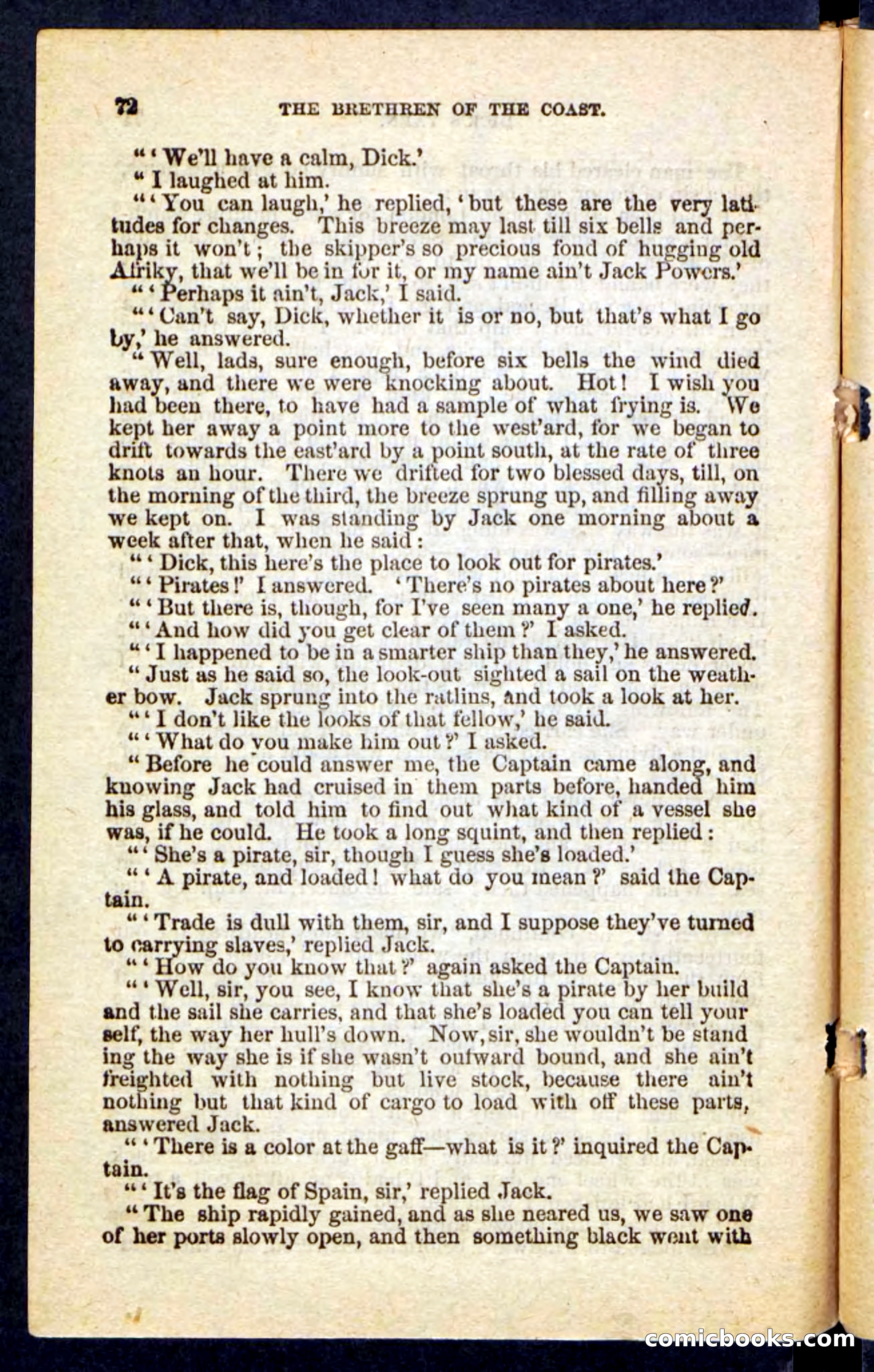 Beadle's Pocket Novels No. 255: The Brethren of the Coast — page 72 of 100