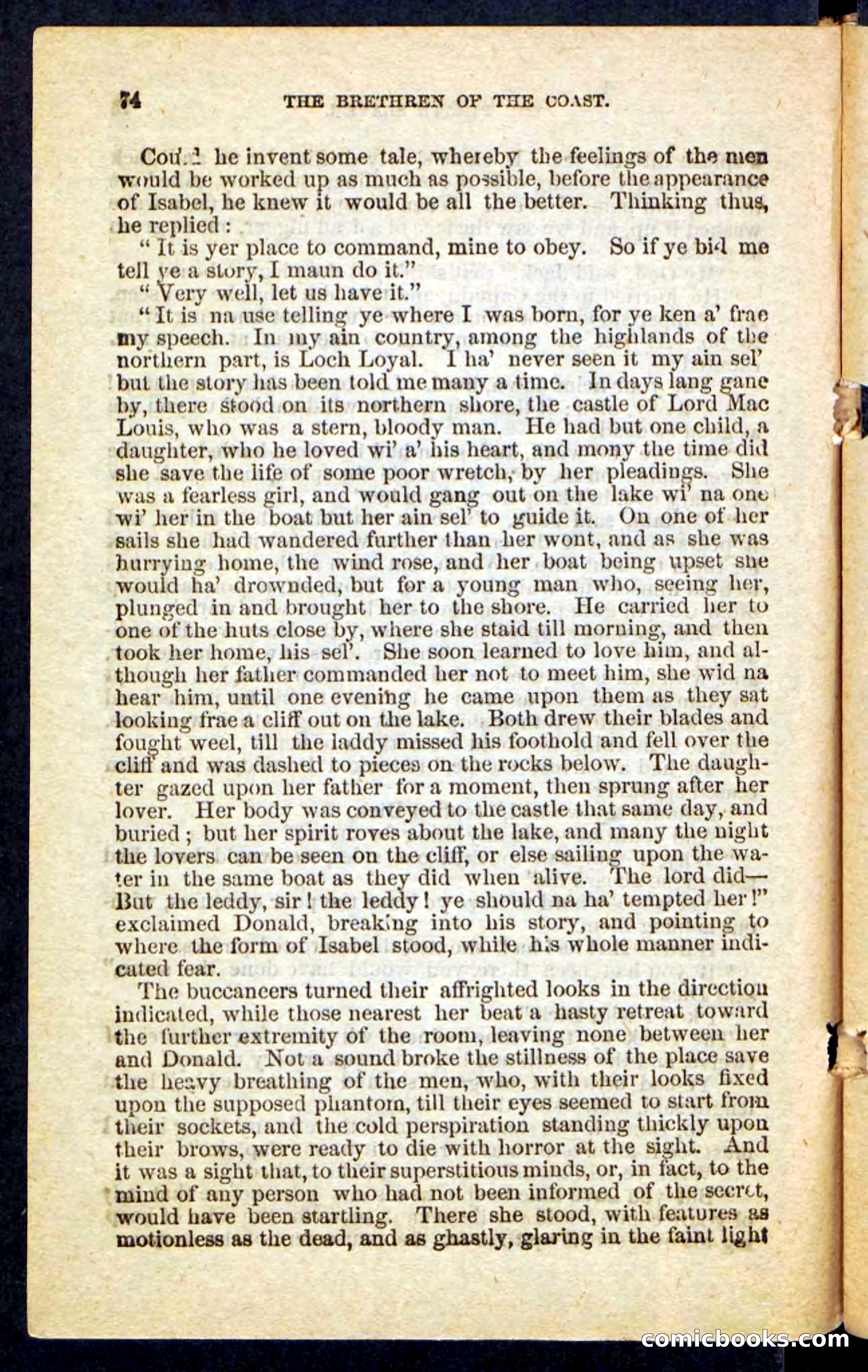 Beadle's Pocket Novels No. 255: The Brethren of the Coast — page 74 of 100