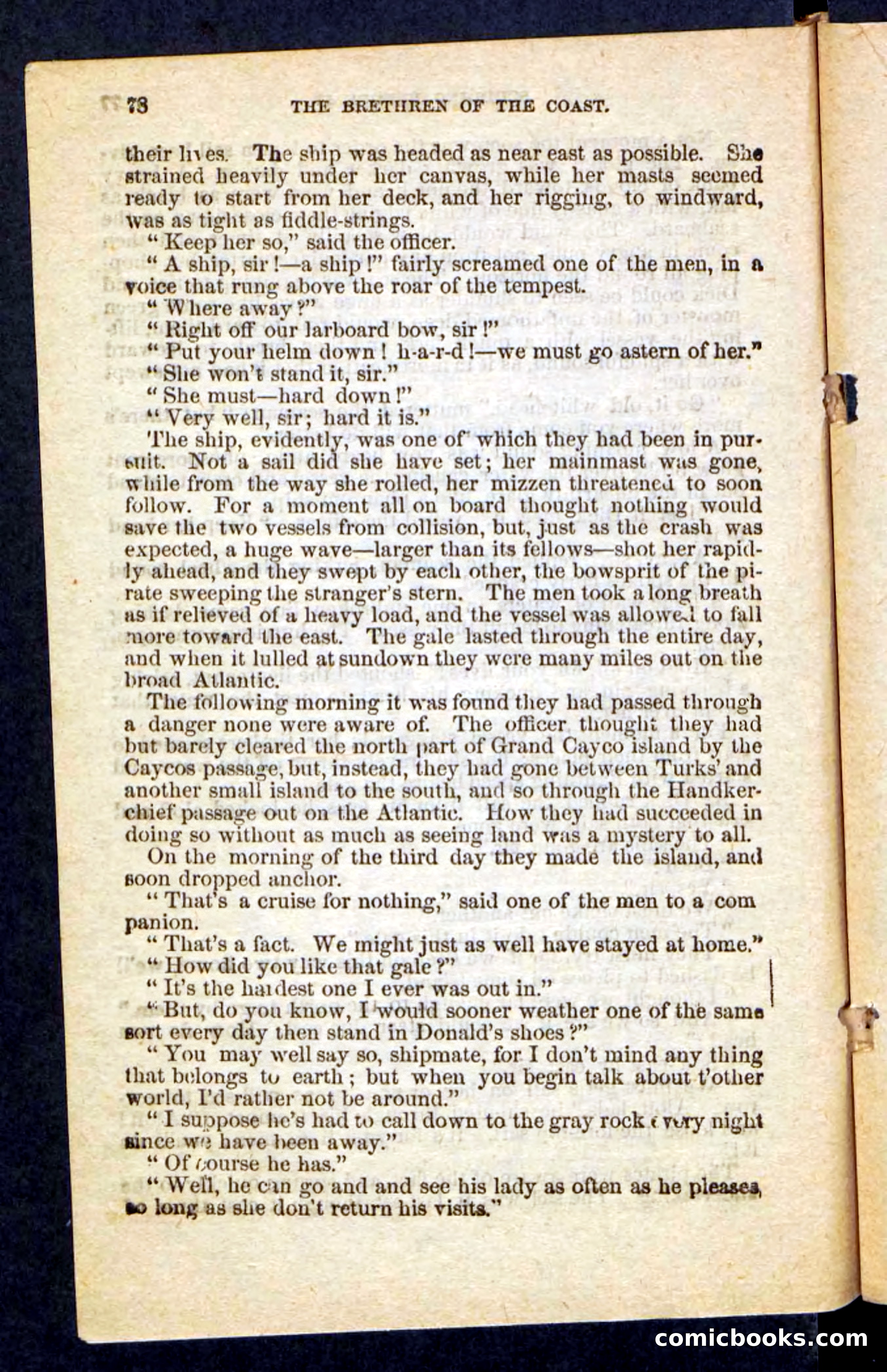 Beadle's Pocket Novels No. 255: The Brethren of the Coast — page 78 of 100