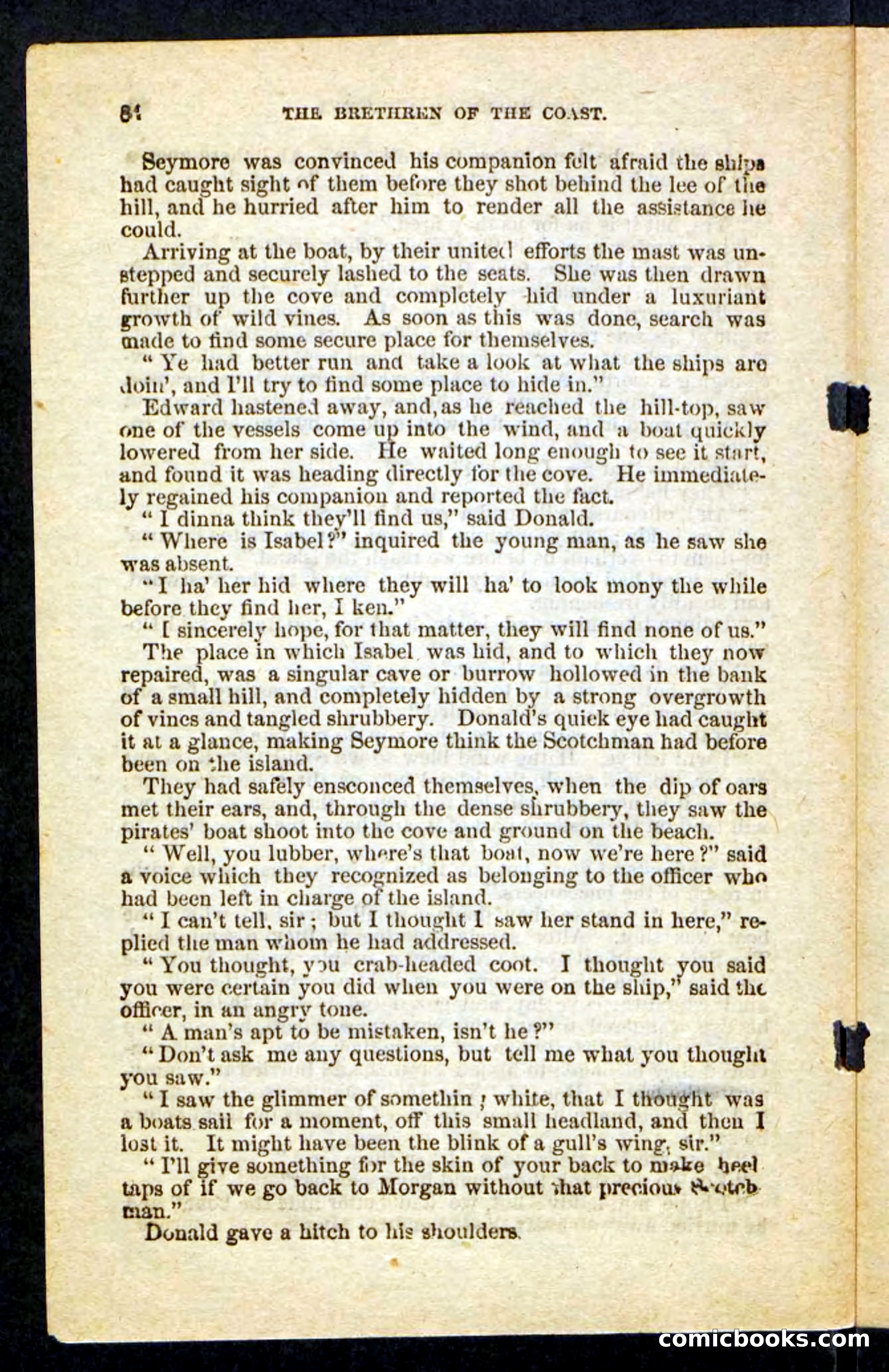 Beadle's Pocket Novels No. 255: The Brethren of the Coast — page 84 of 100
