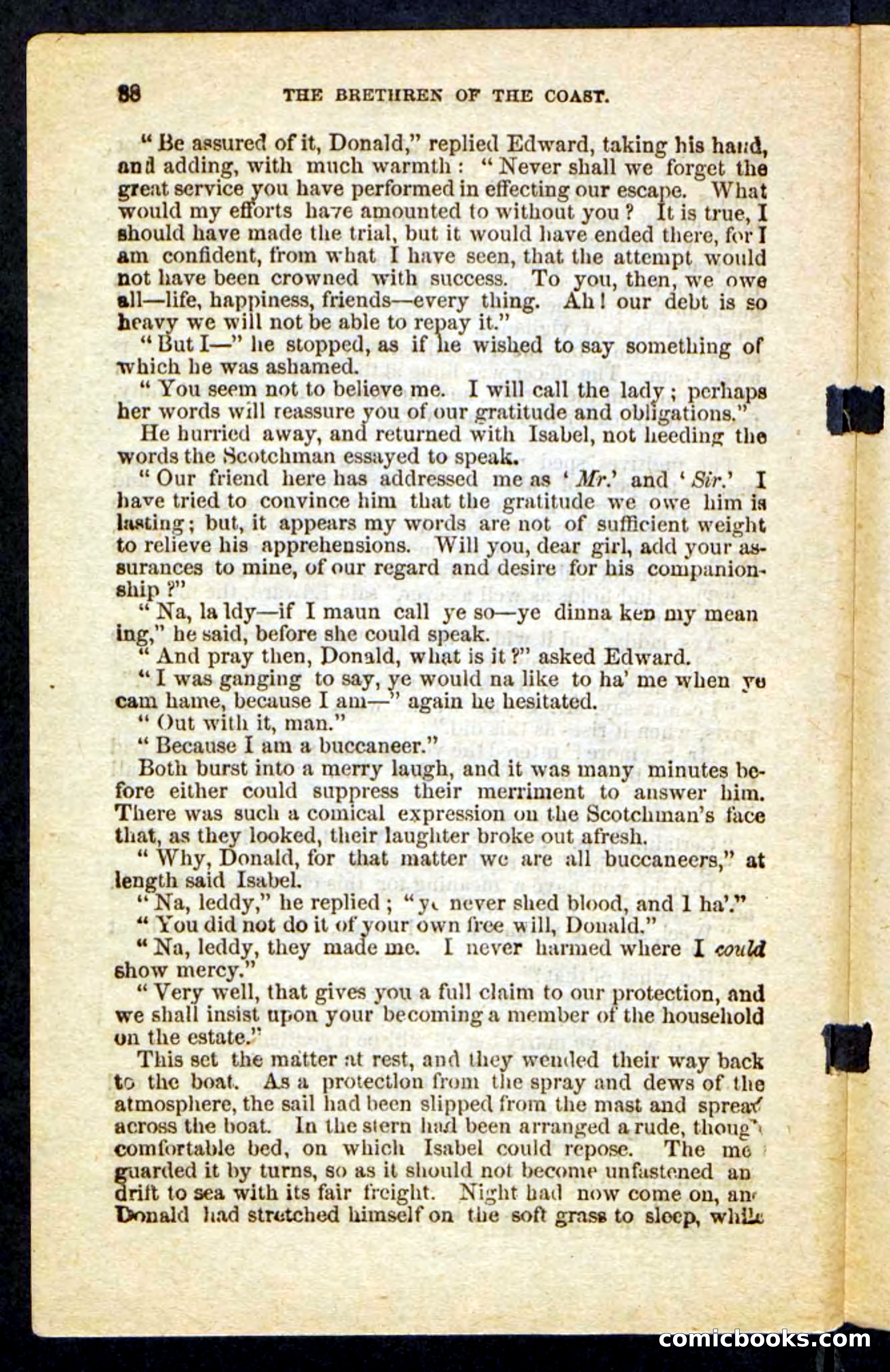 Beadle's Pocket Novels No. 255: The Brethren of the Coast — page 88 of 100