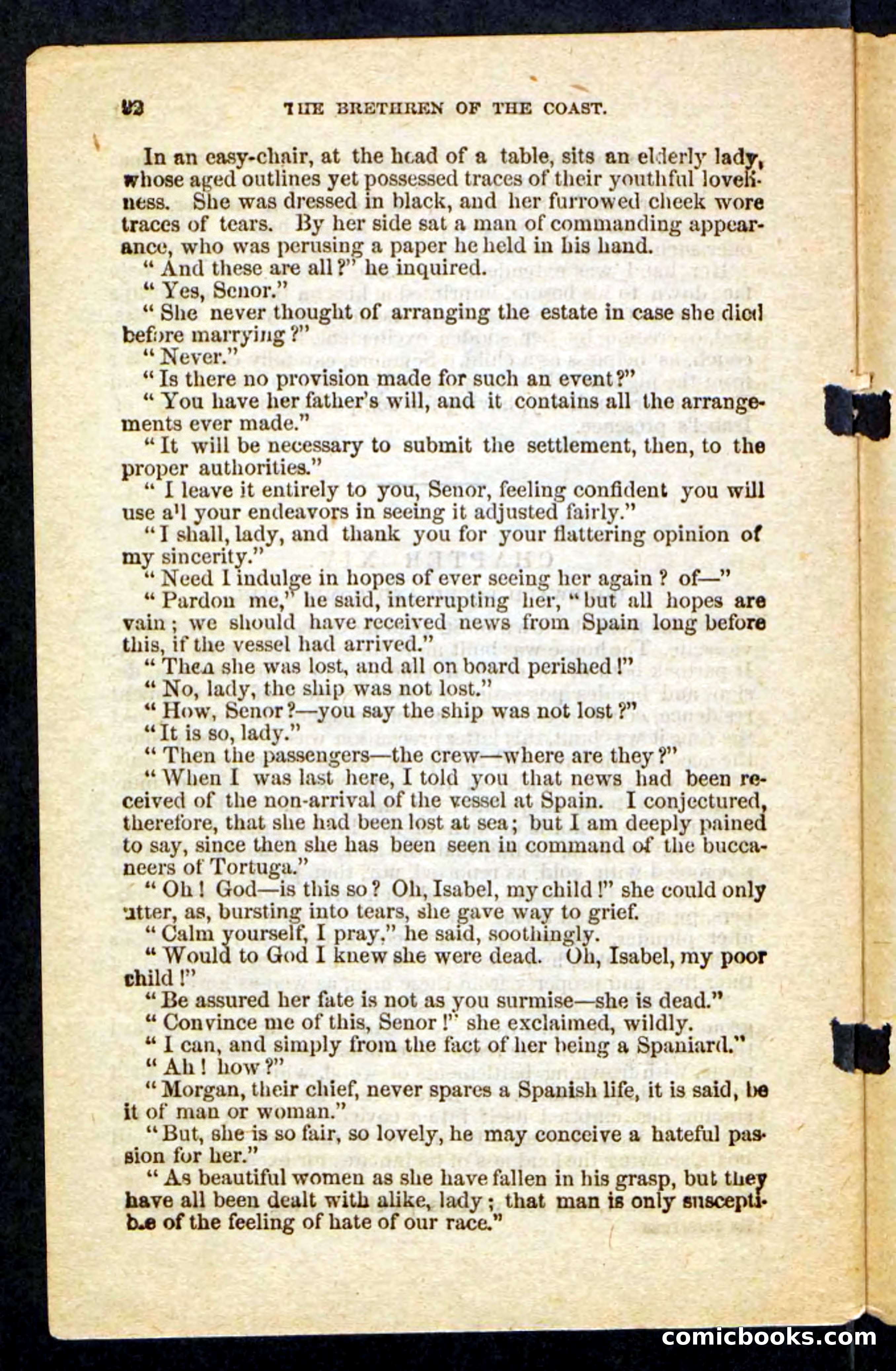 Beadle's Pocket Novels No. 255: The Brethren of the Coast — page 92 of 100
