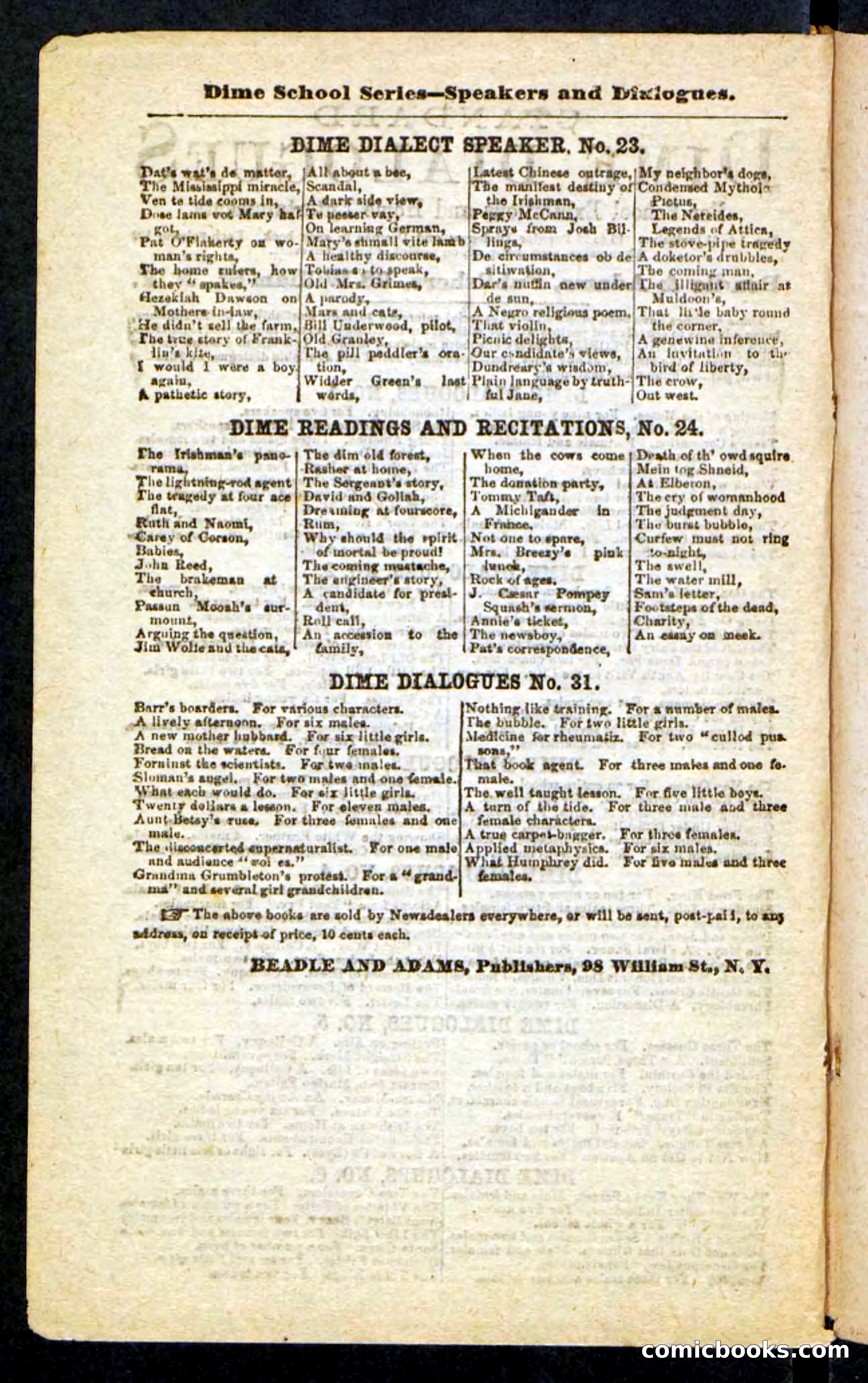 Beadle's Pocket Novels No. 255: The Brethren of the Coast — page 98 of 100