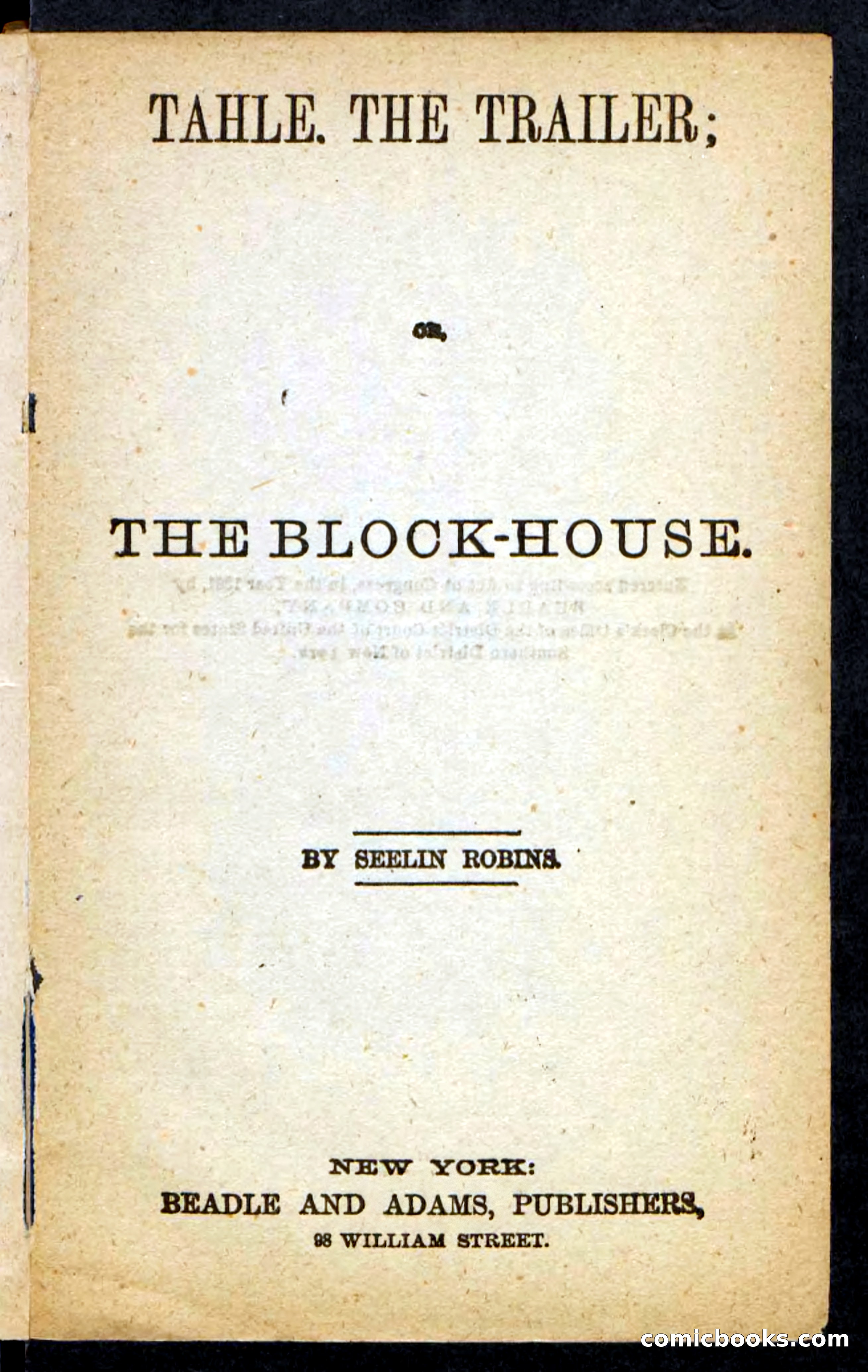 Beadle's Pocket Novels No. 257: Table, the Trailer — page 3 of 100