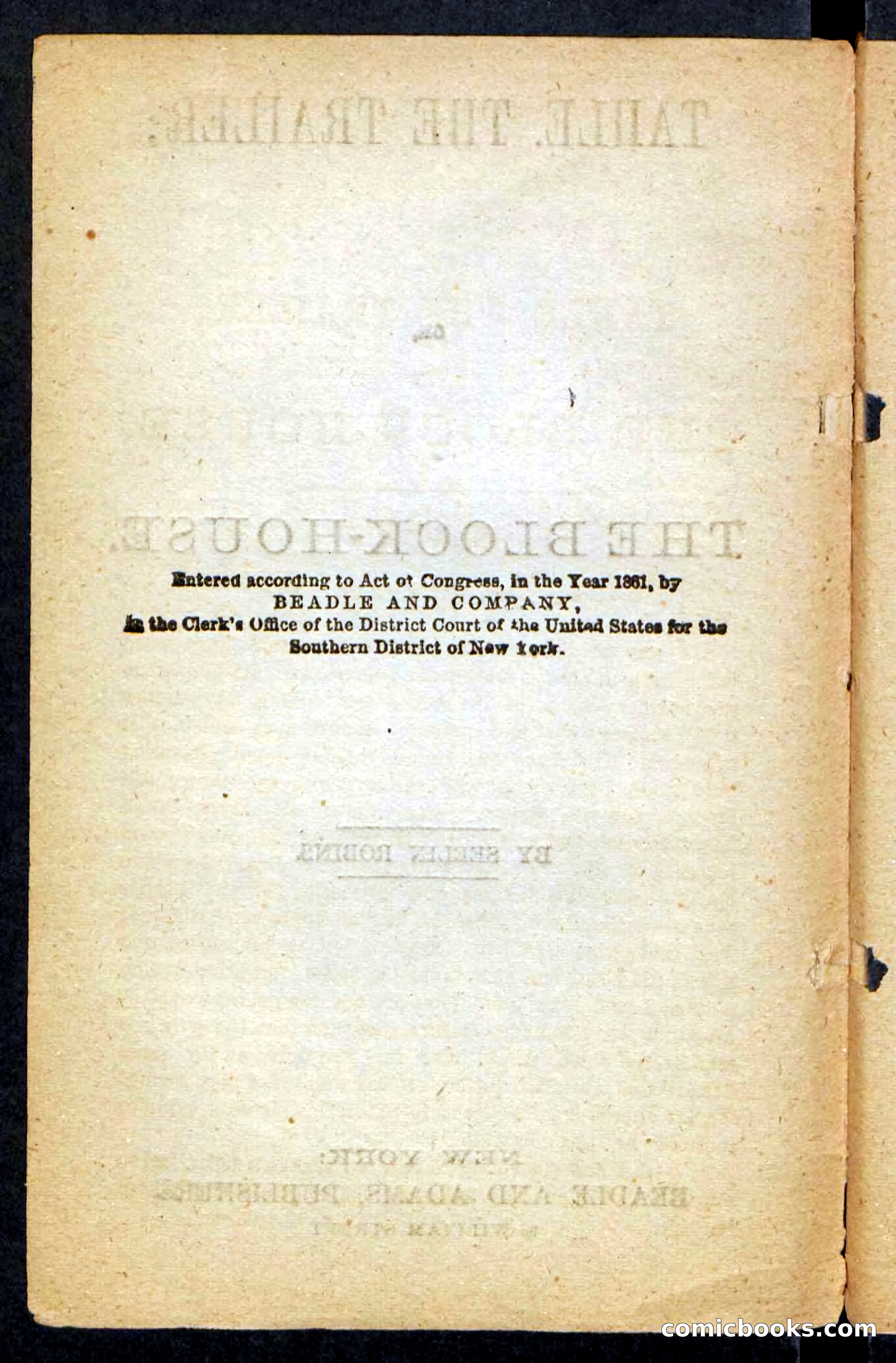 Beadle's Pocket Novels No. 257: Table, the Trailer — page 4 of 100